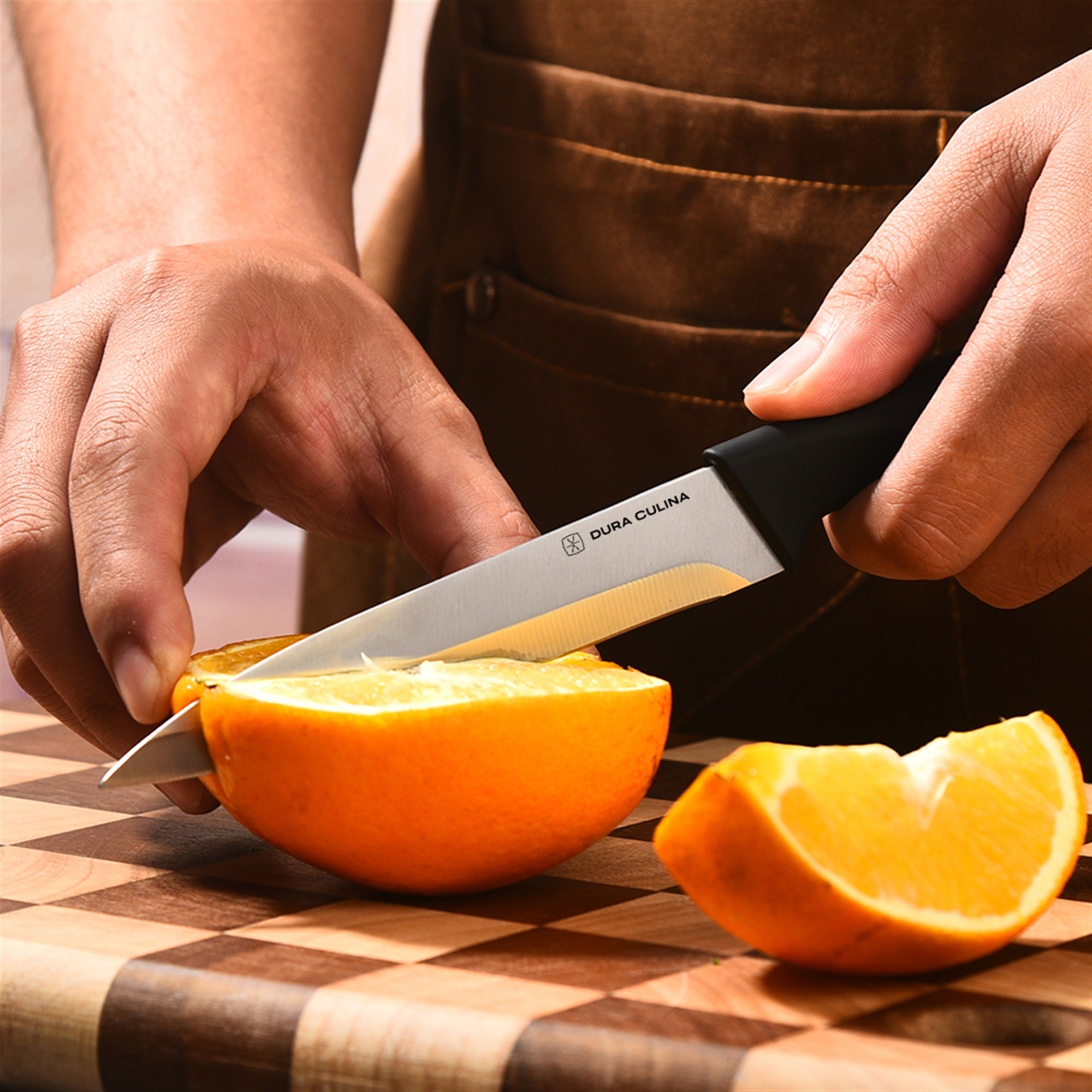 2-Piece Utility Knife Set - High Carbon Stainless Steel Blades with Ergonomic Handles, Matching Blade Guards,