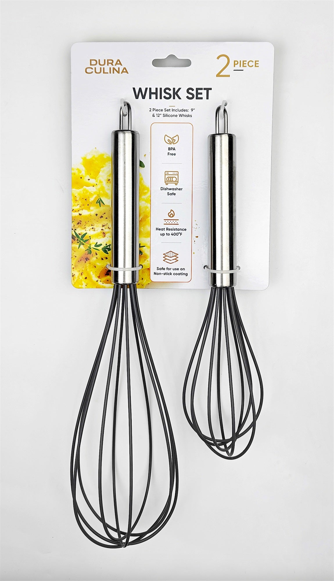 2-Piece Whisk Set – Versatile and Stylish in Grey