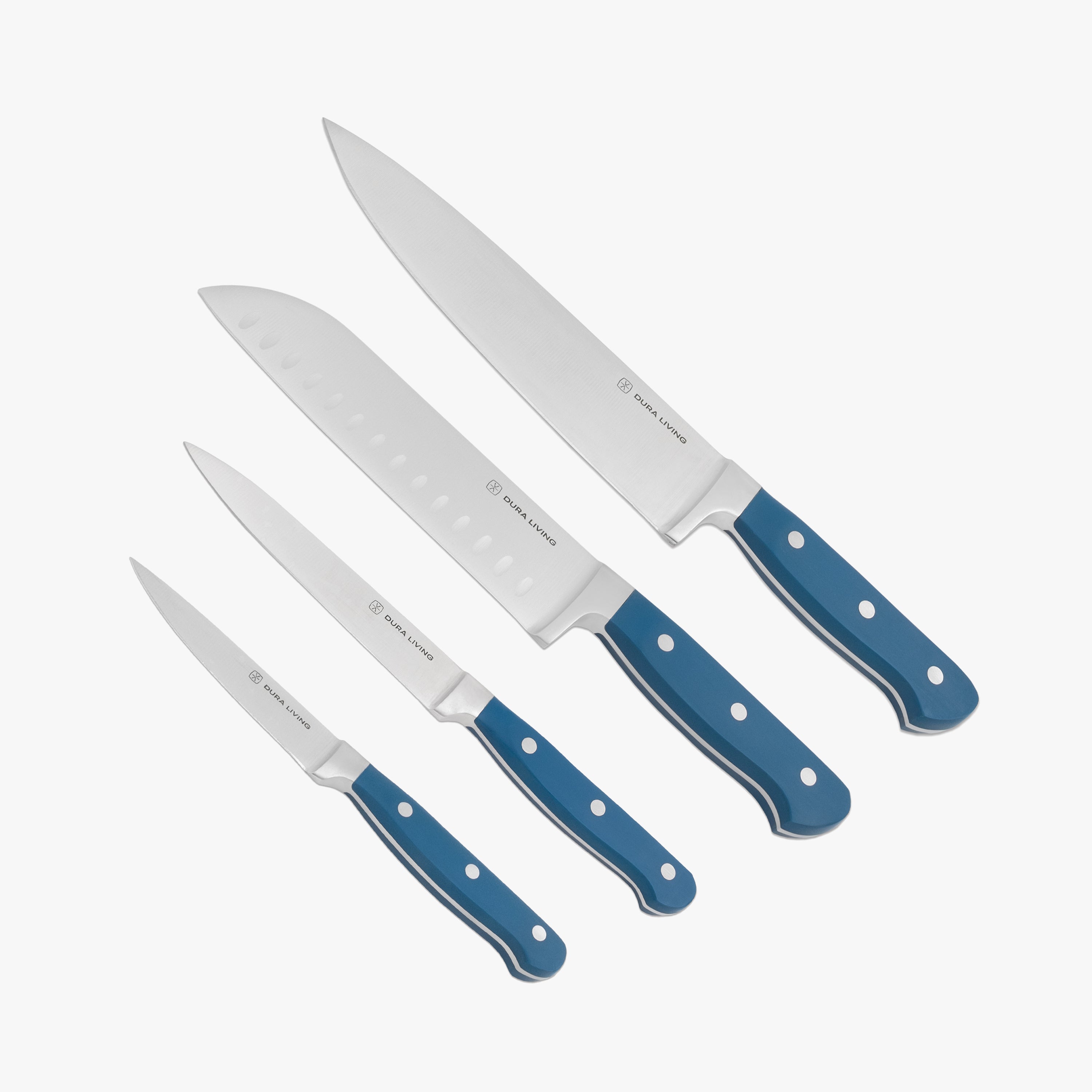 Superior 4 Piece Kitchen Knife set - Royal Blue