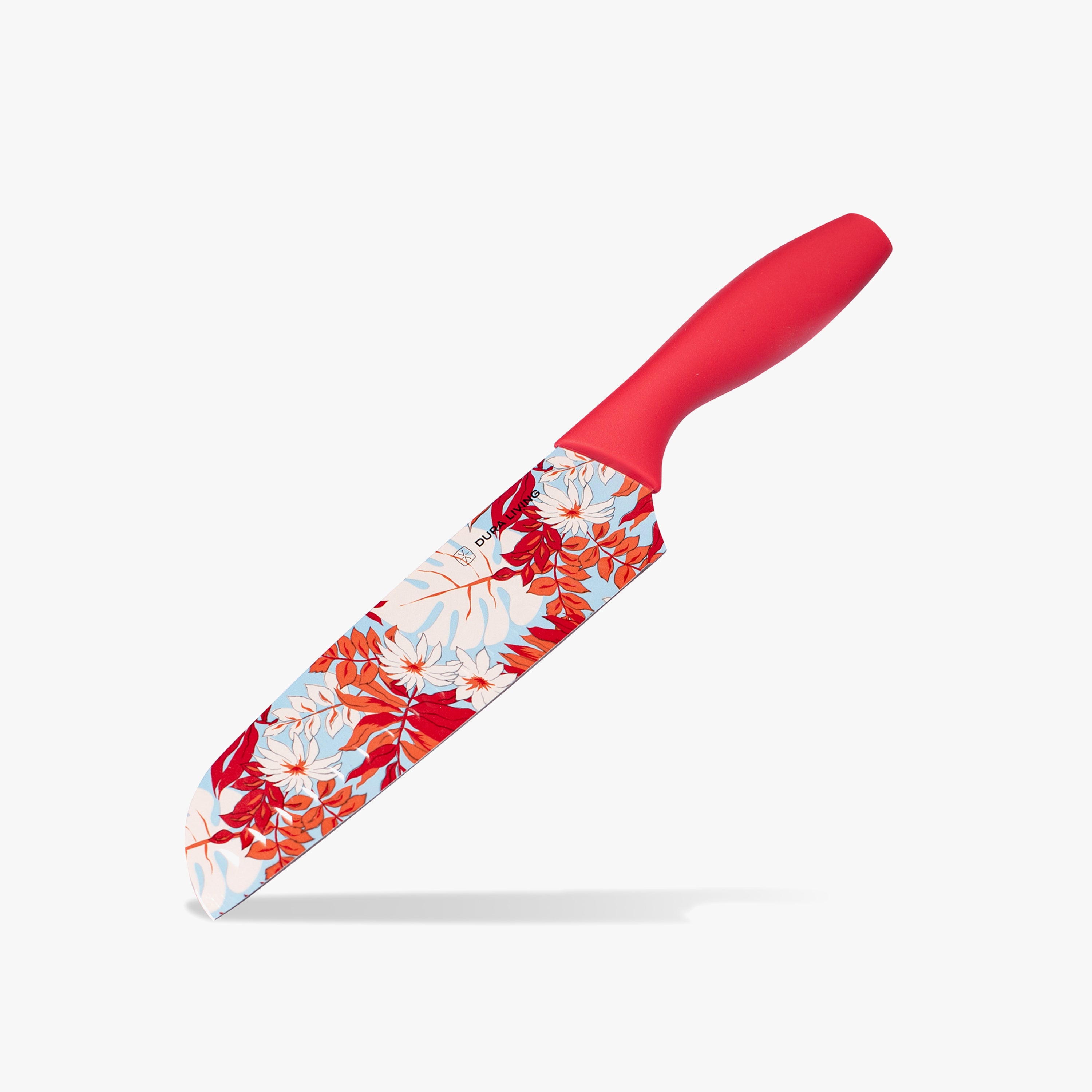 7 inch Santoku Knife with Printed Blade-Red