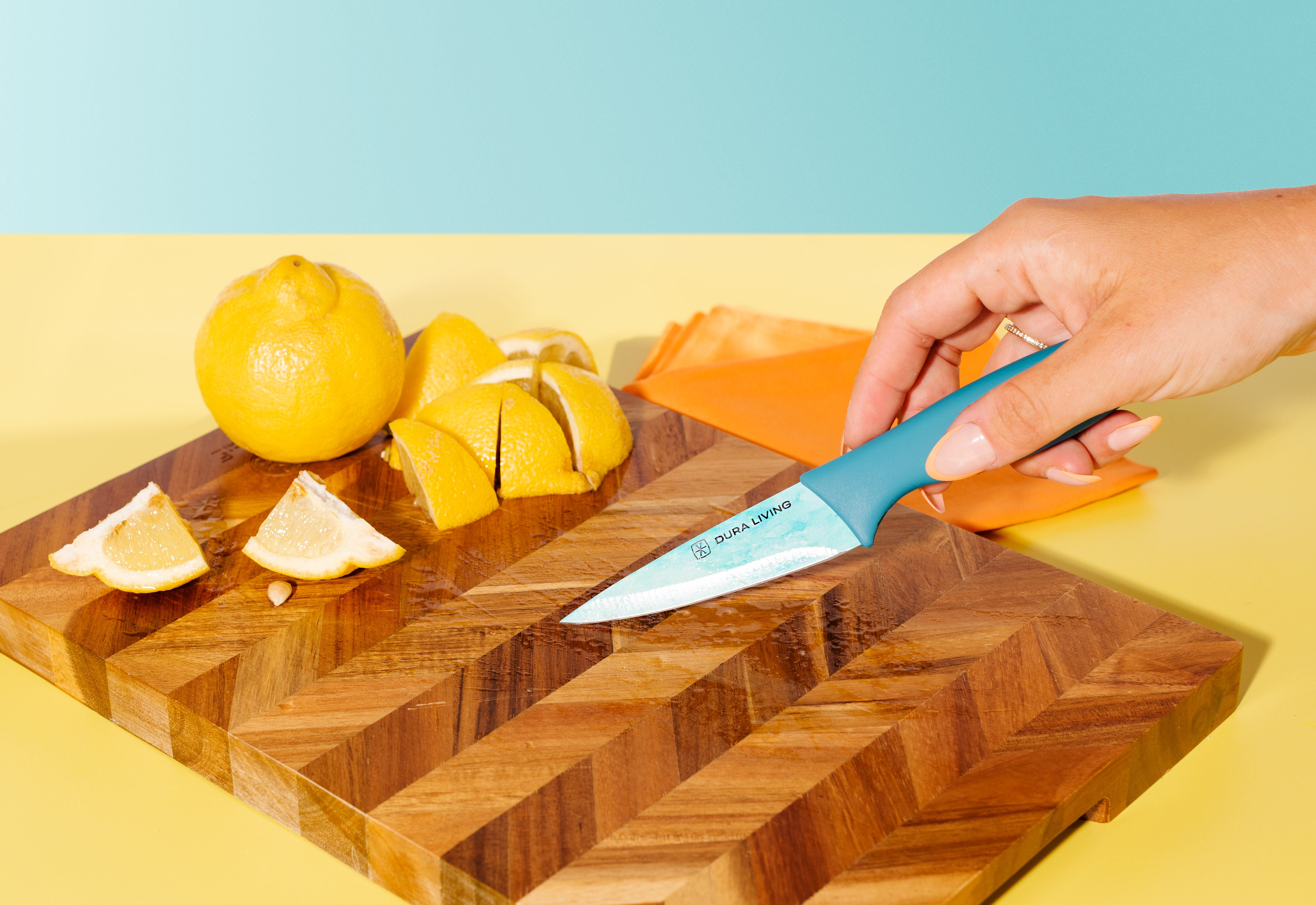 3-Piece Printed Kitchen Knife Set-Tropical