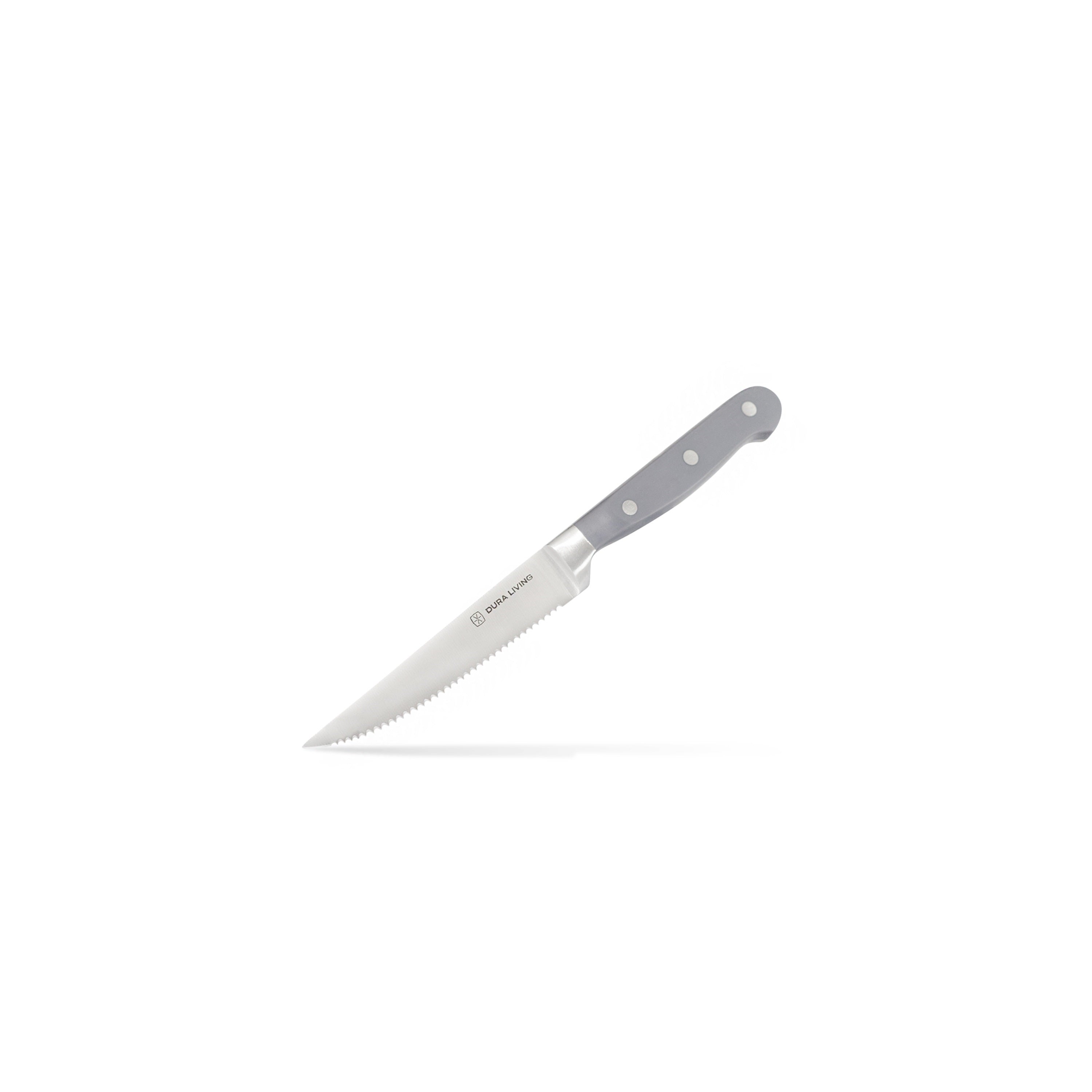 Superior Set of 8 Steak Knives - Gray