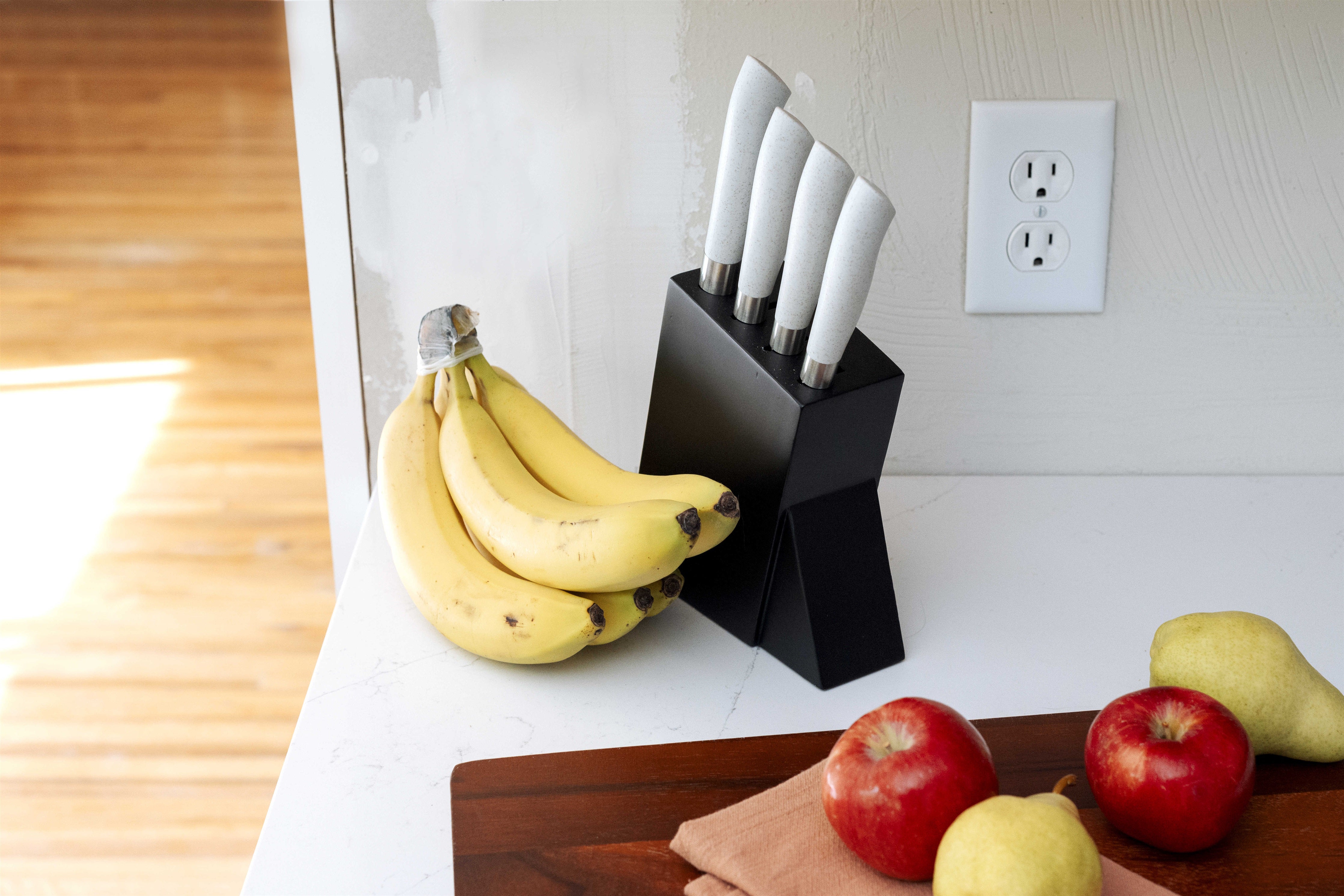 Eco-Cut 5-Piece Knife Block Set, Grey
