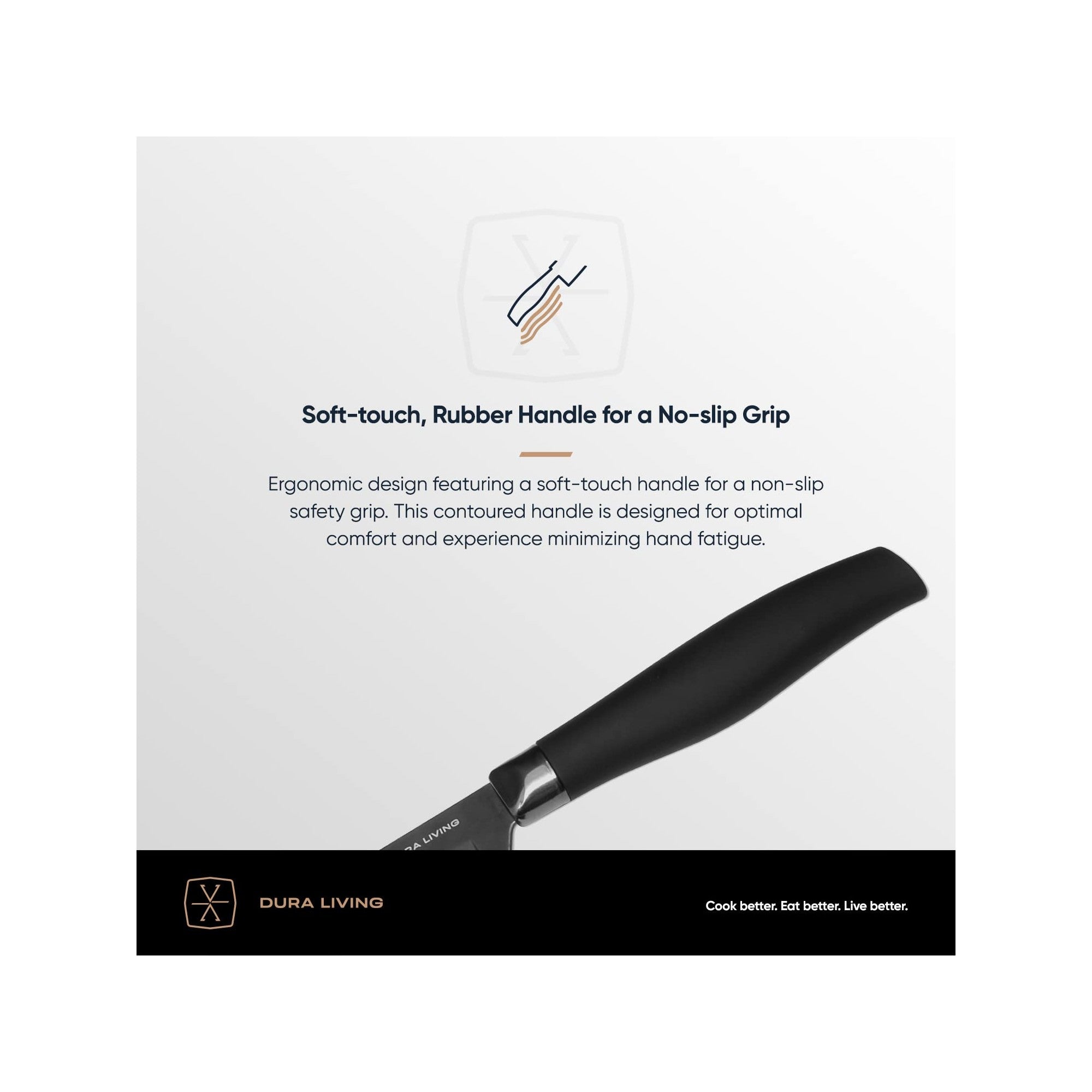 Titan Set Of 8 Steak Knives - Black – Packaging – Dura Living