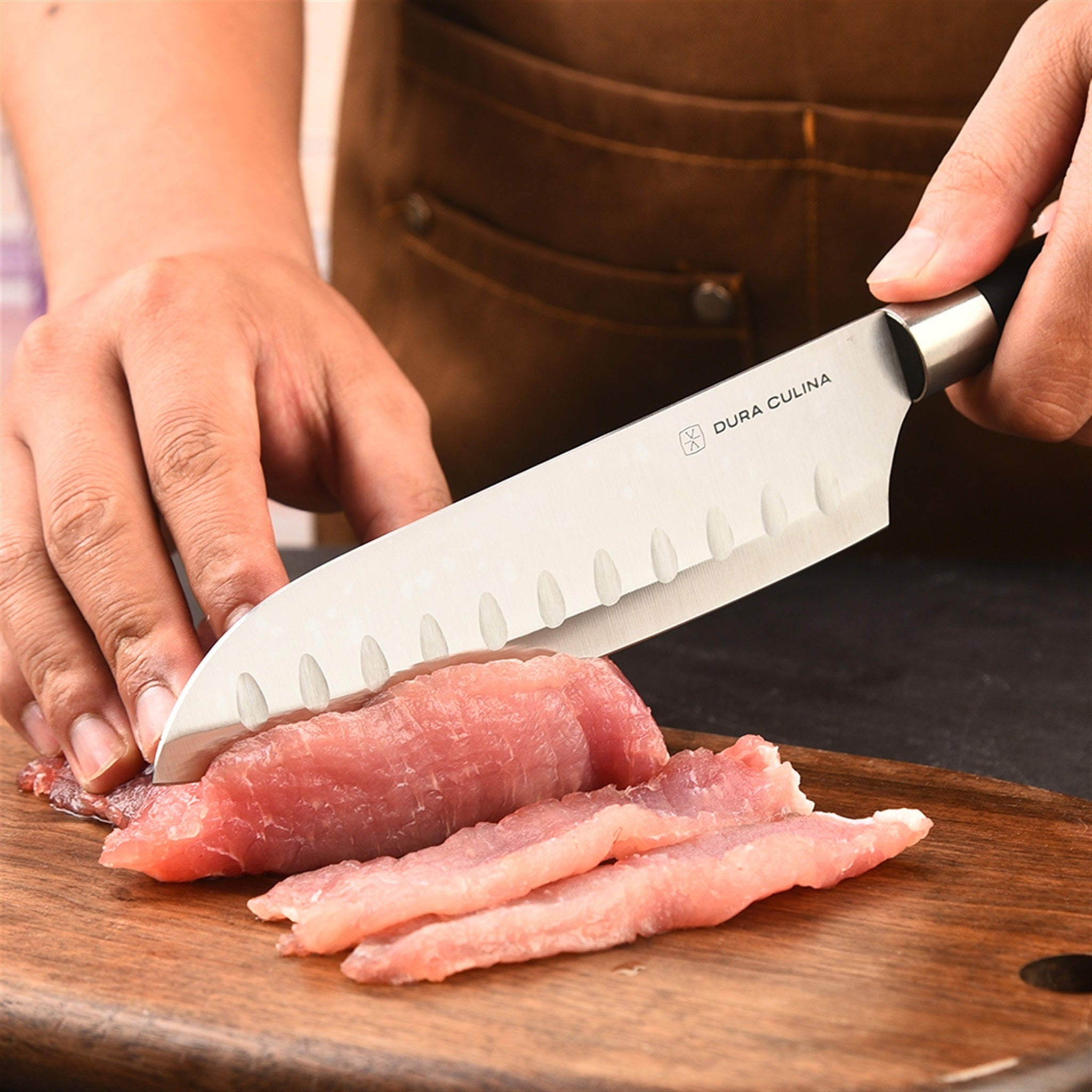 5 Piece Kitchen Knife Set With Matching Blade Guards, Black