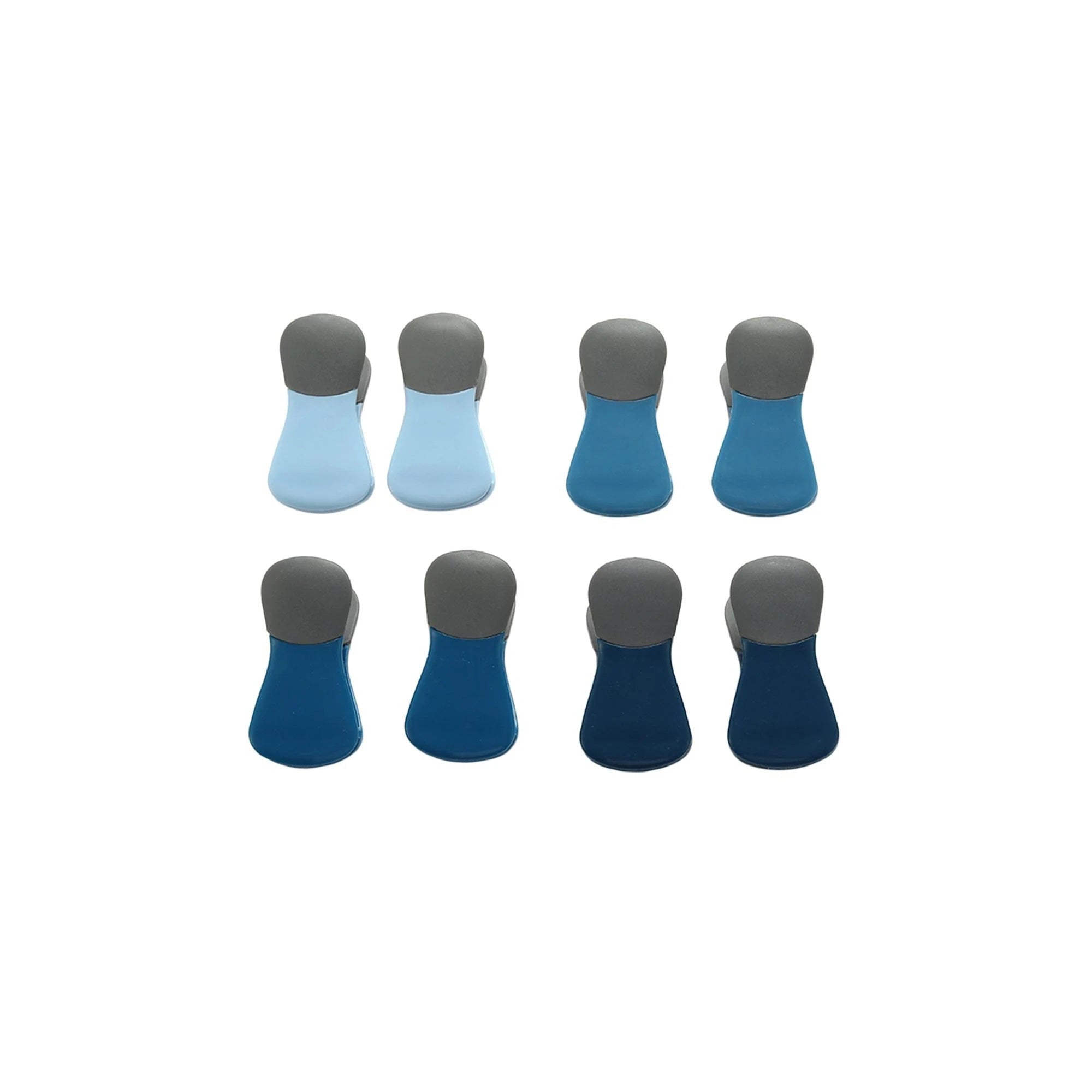 8-Piece Magnetic Bag Clip Set, Blue – Detail – Dura Living