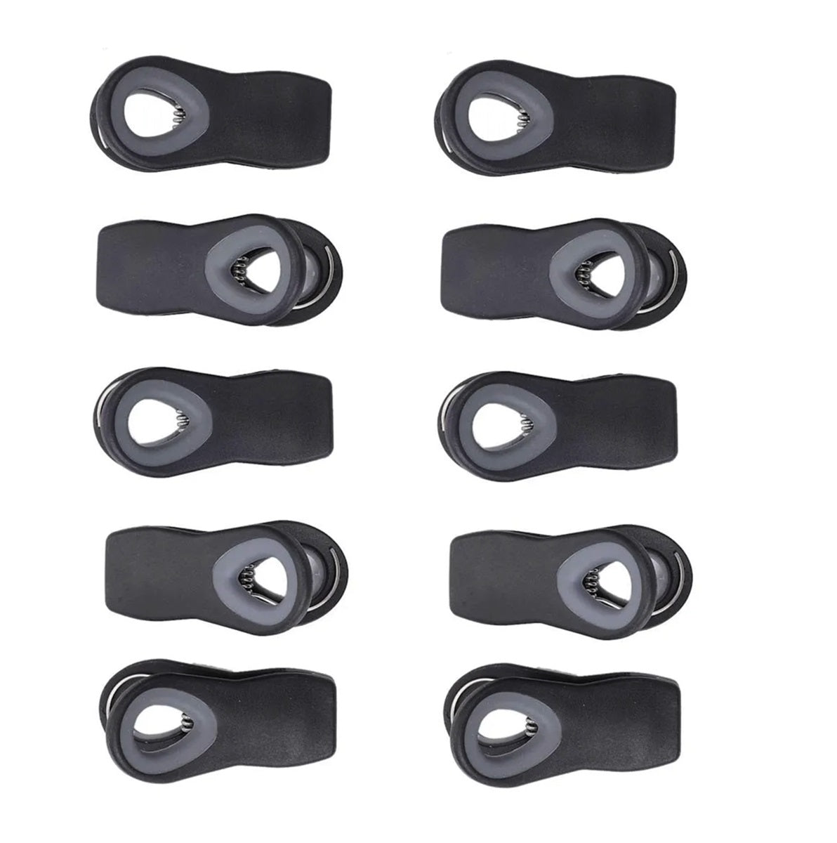 10-Piece Magnetic Bag Clip Set, Black