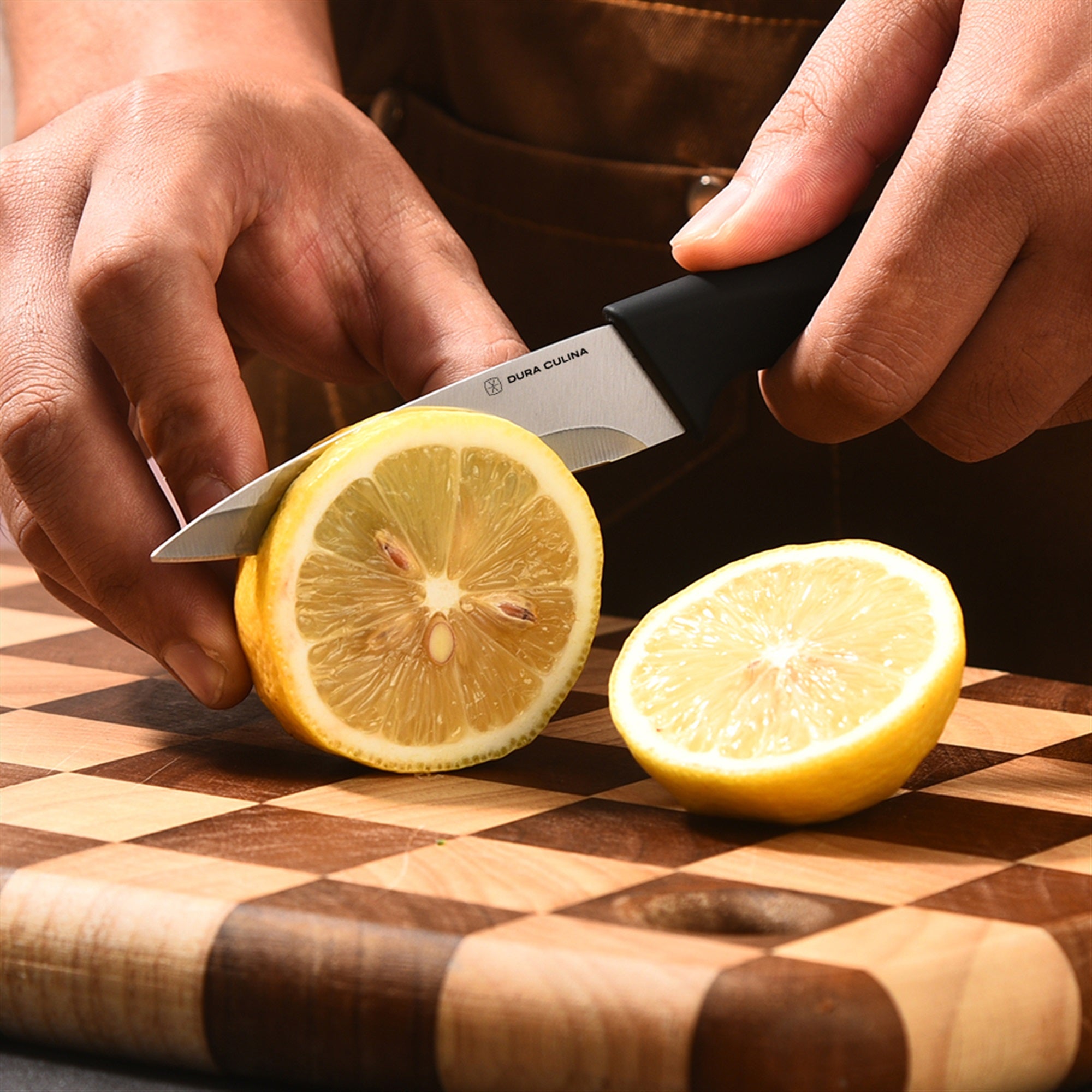 2-Piece Utility Knife Set - High Carbon Stainless Steel Blades with Ergonomic Handles, Matching Blade Guards,