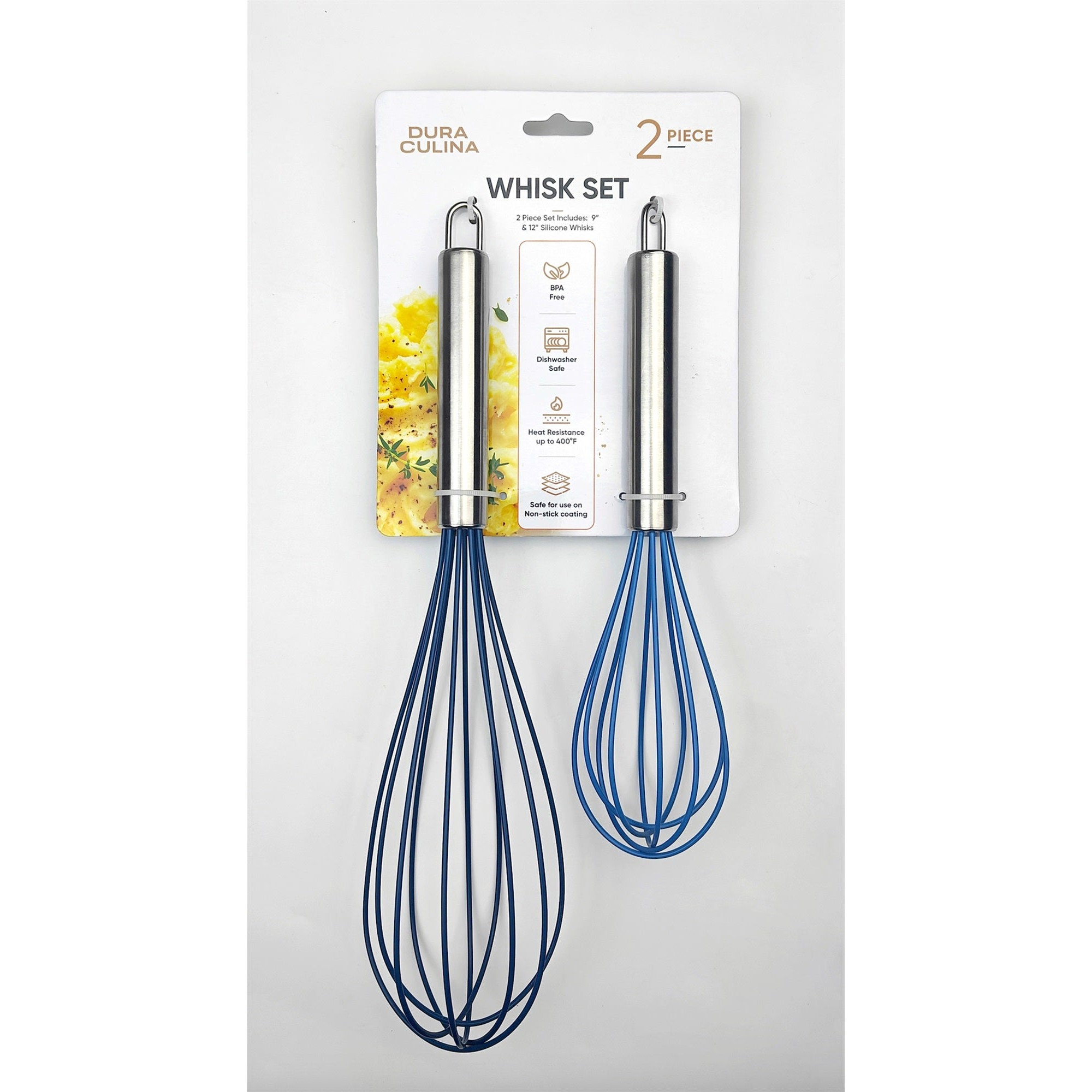 2-Piece Whisk Set – Versatile and Stylish in Blue – Main View – Dura Living