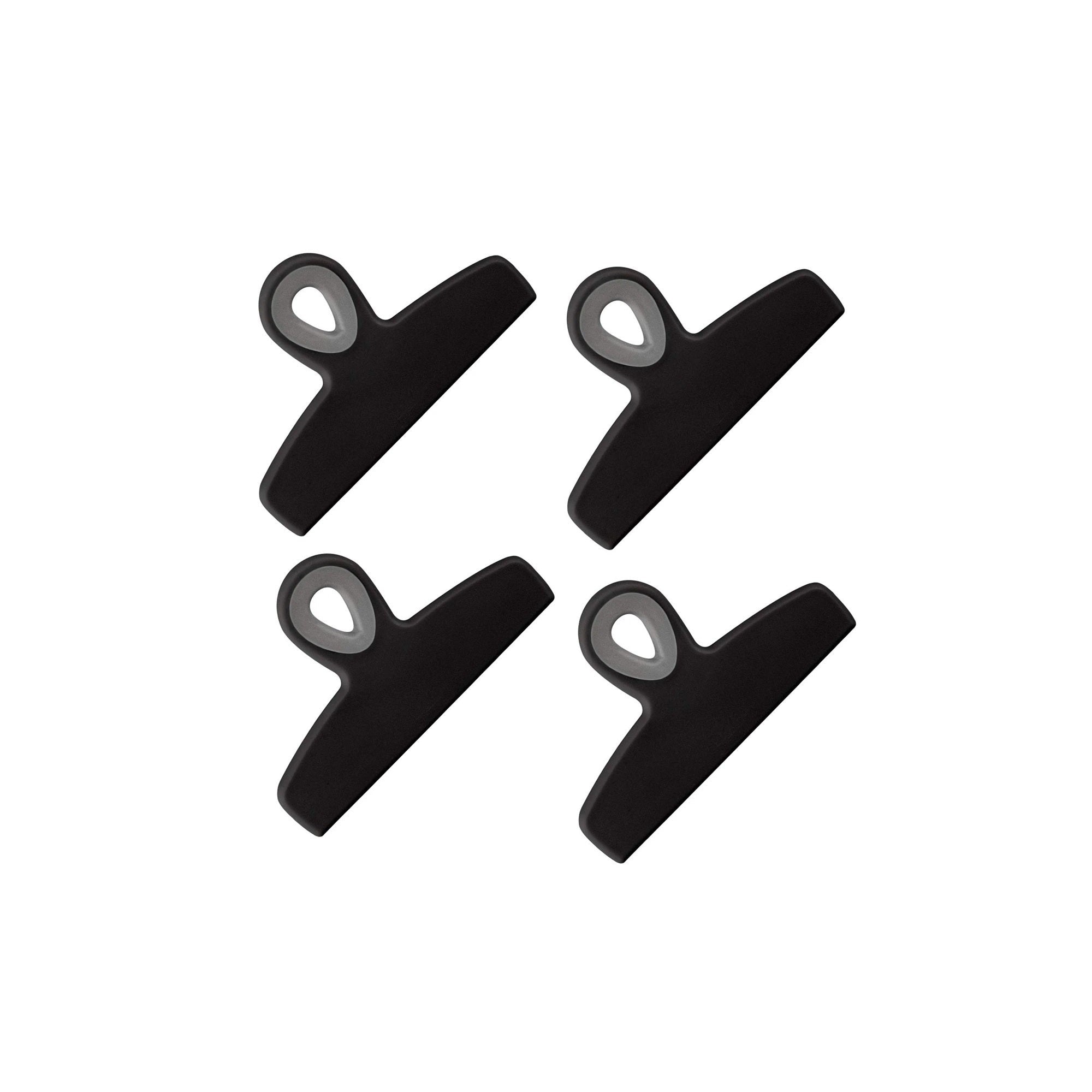 4-Piece Bag Clip Set, Black – Detail – Dura Living