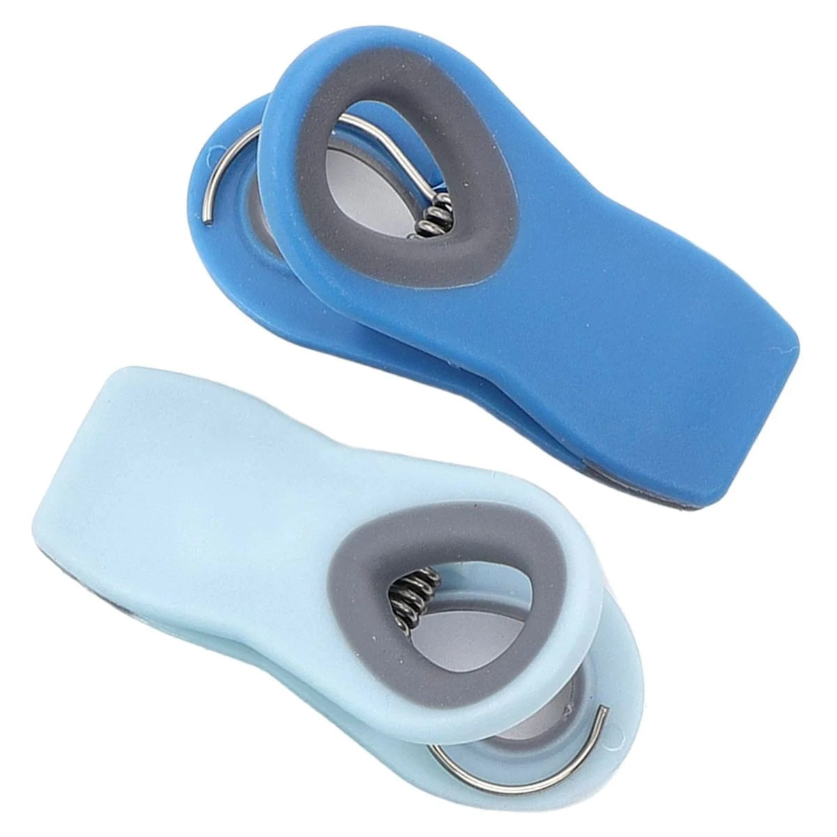 10-Piece Magnetic Bag Clip Set, Multi Blue