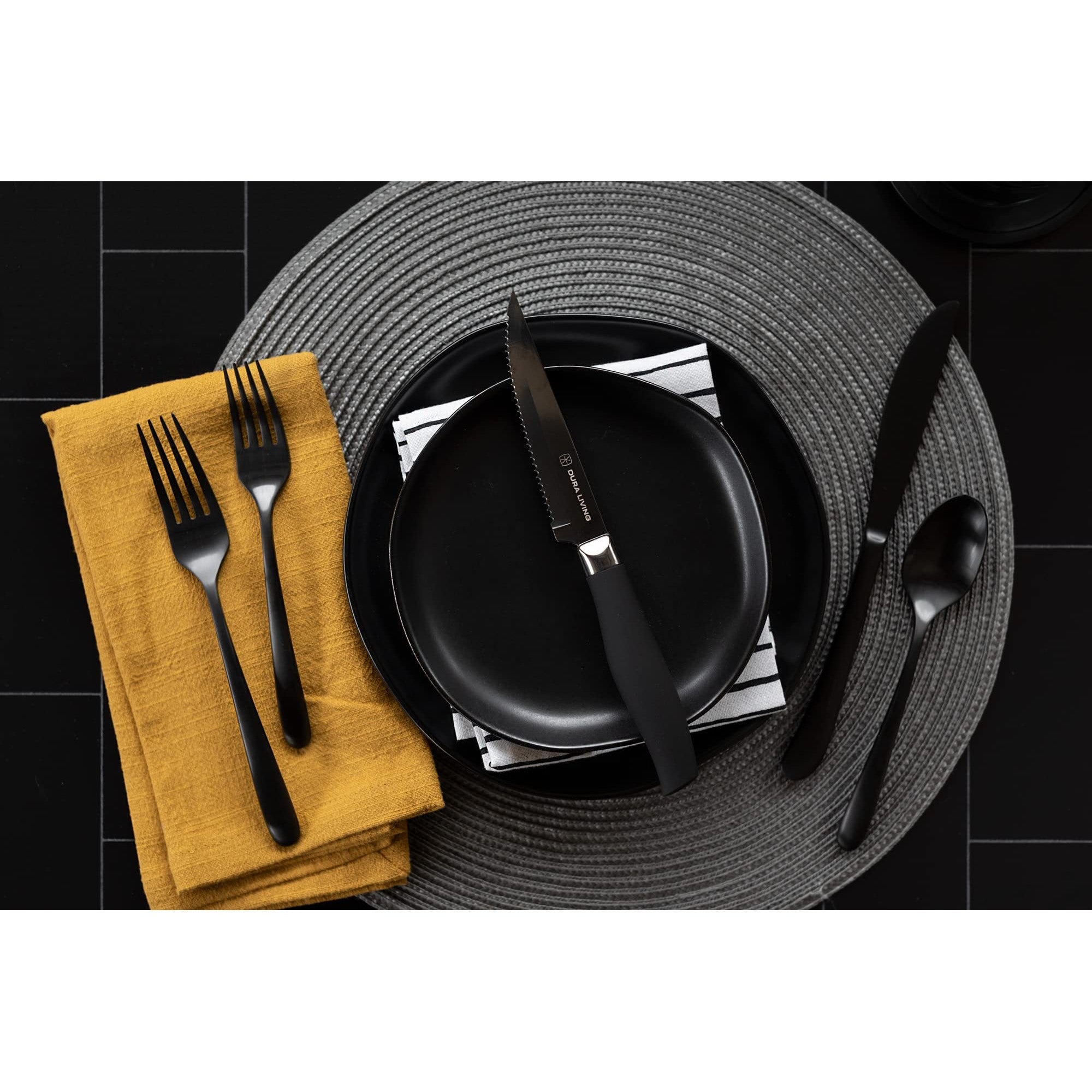 Titan Set Of 8 Steak Knives - Black – Lifestyle – Dura Living
