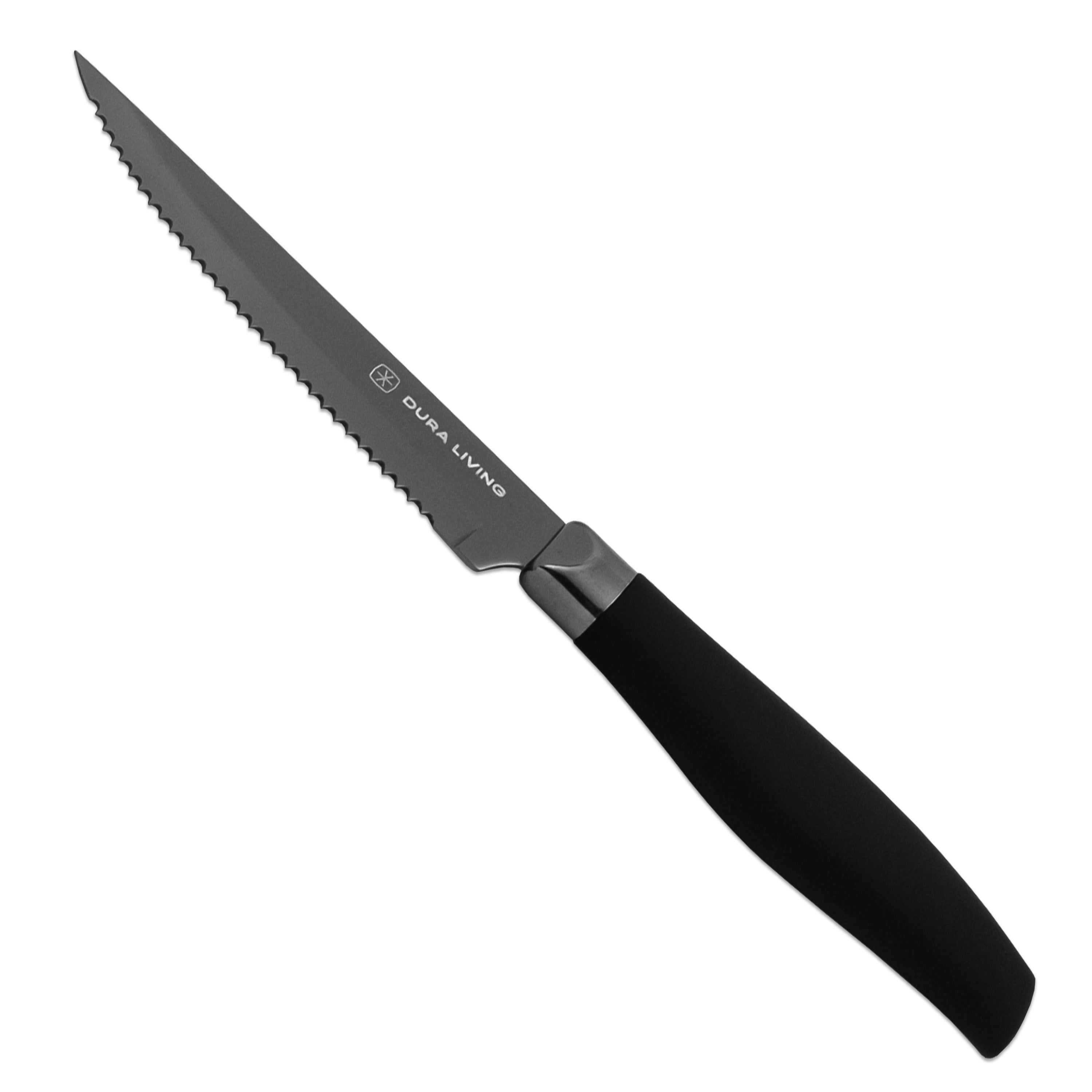 Titan Set Of 8 Steak Knives - Black – View 11 – Dura Living