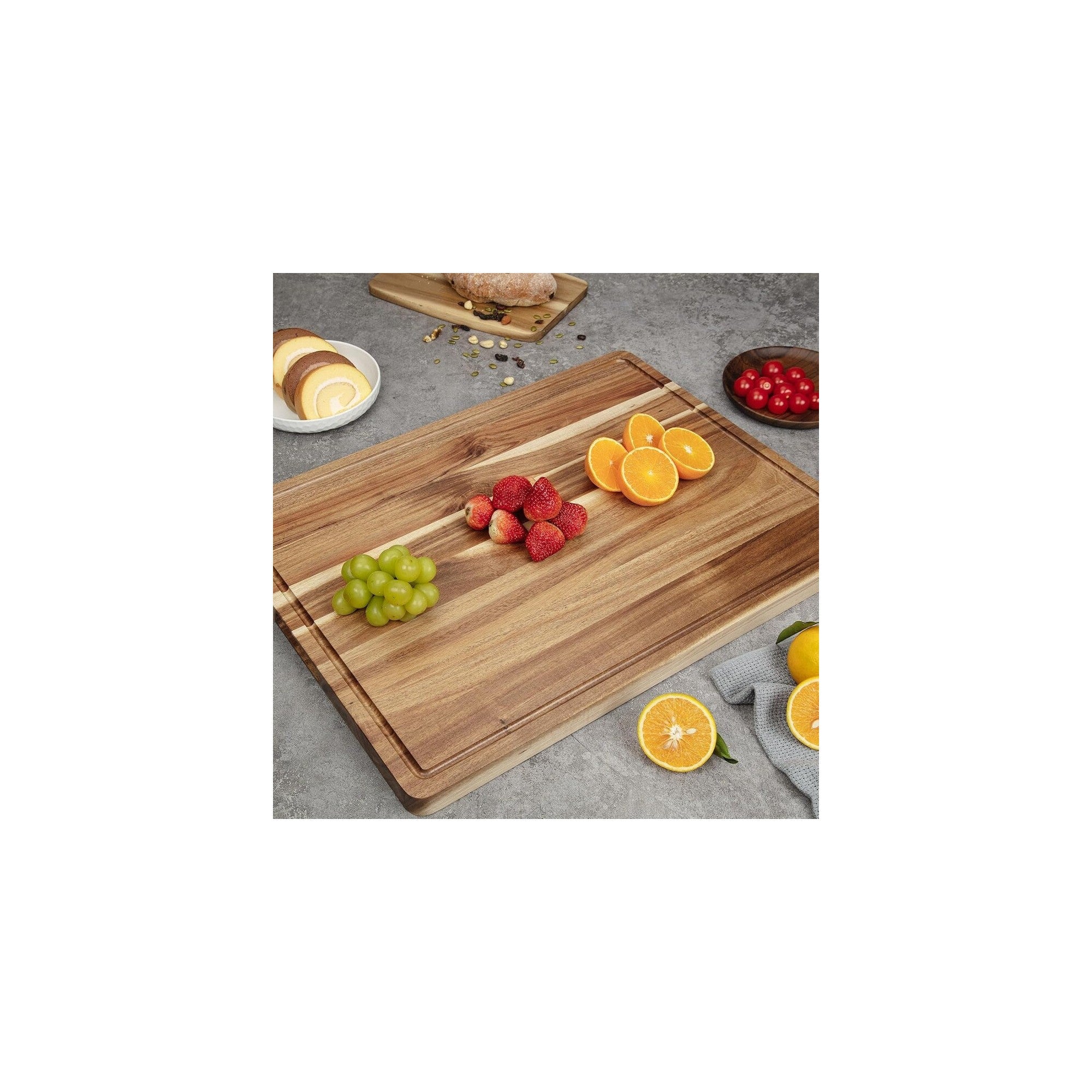 3-Piece Acacia Wood Cutting Board Set – Lifestyle – Dura Living