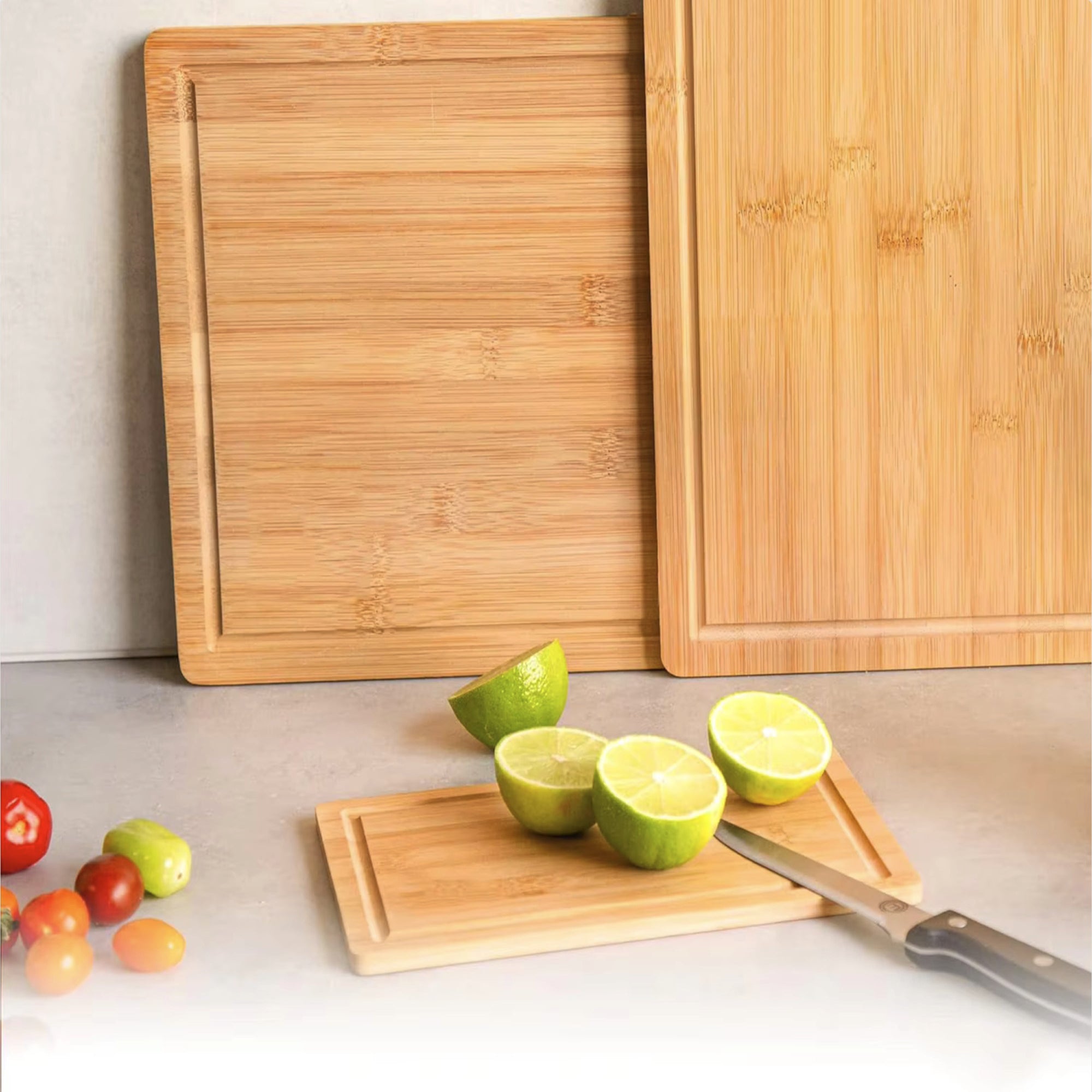 3-Piece Bamboo Cutting Board Set – Detail – Dura Living