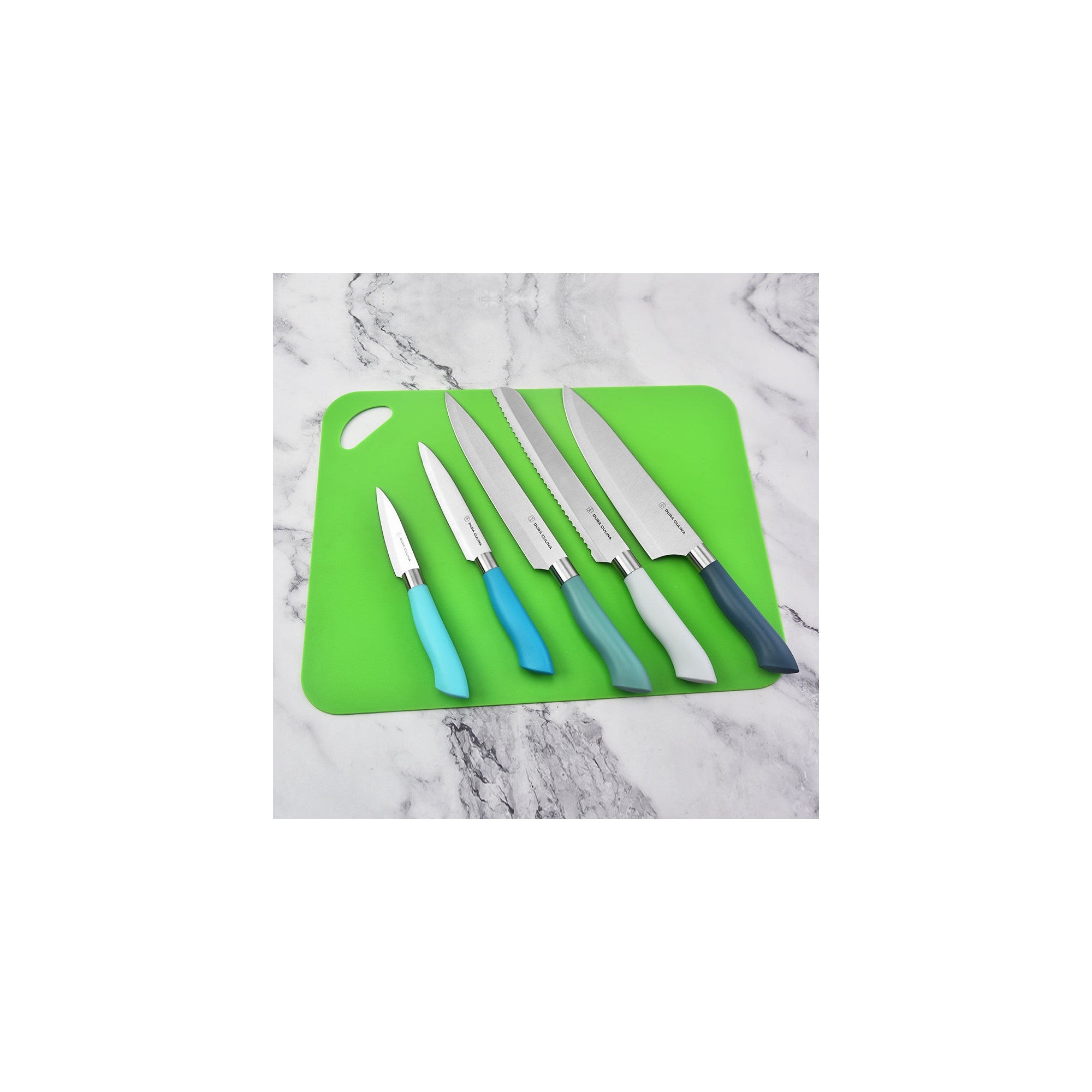 14-Piece Color-Coded Knife & Cutting Board Set – Detail – Dura Living