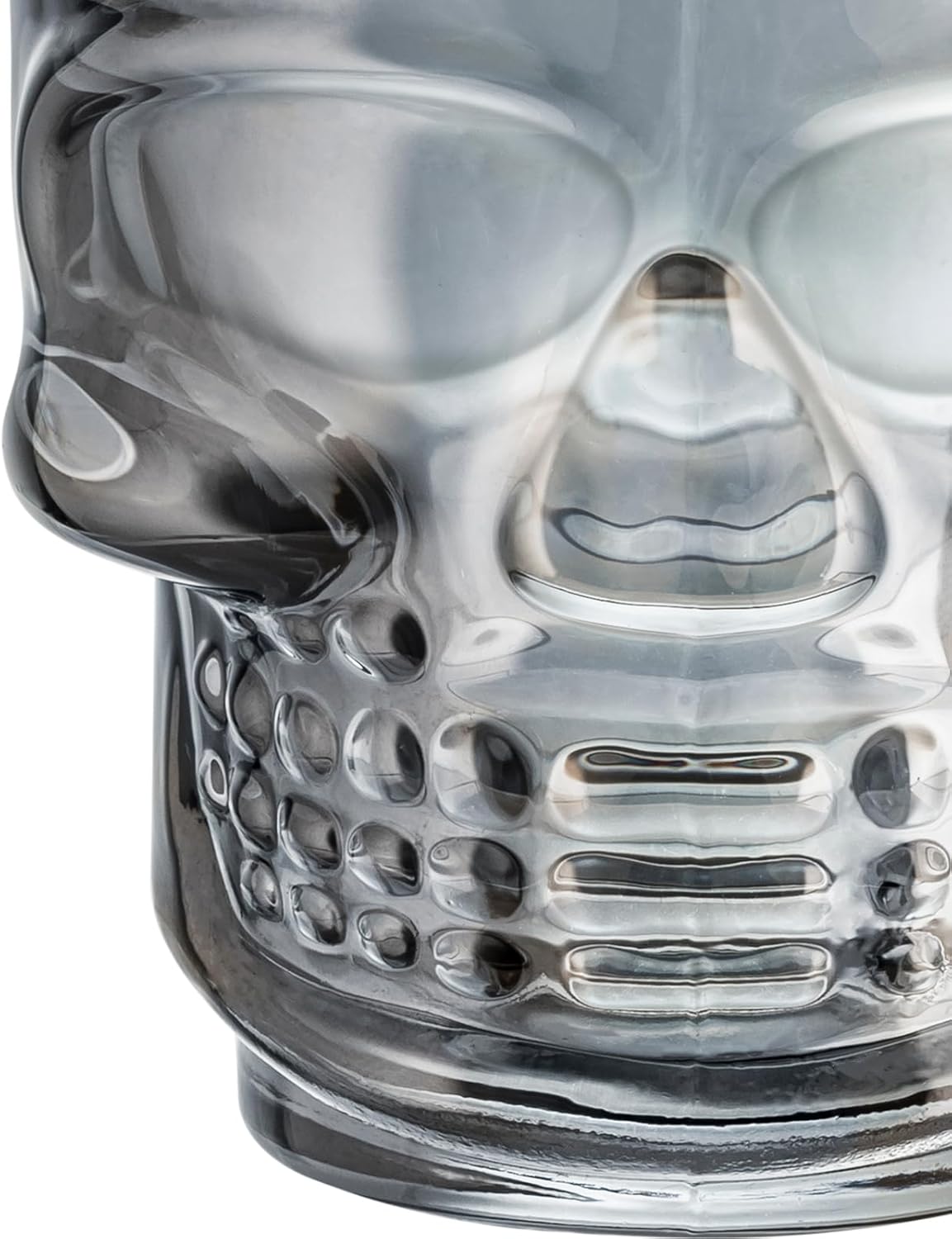Set of 6 Skull Shot Glasses – 1.75 oz Glass Novelty Drinkware for Halloween Parties, Cocktail Bars & Home Decor