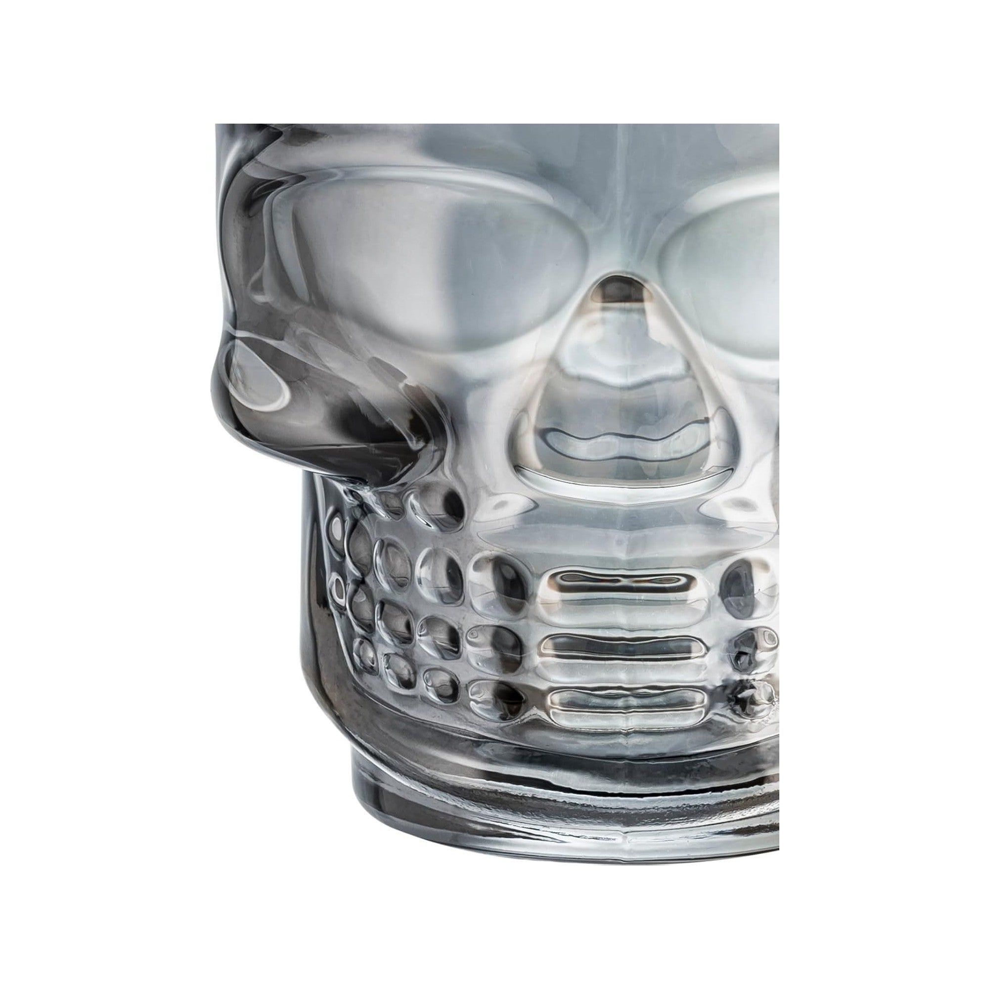 Set of 6 Skull Shot Glasses – 1.75 oz Glass Novelty Drinkware for Halloween Parties, Cocktail Bars & Home Decor – Scale Reference – Dura Living