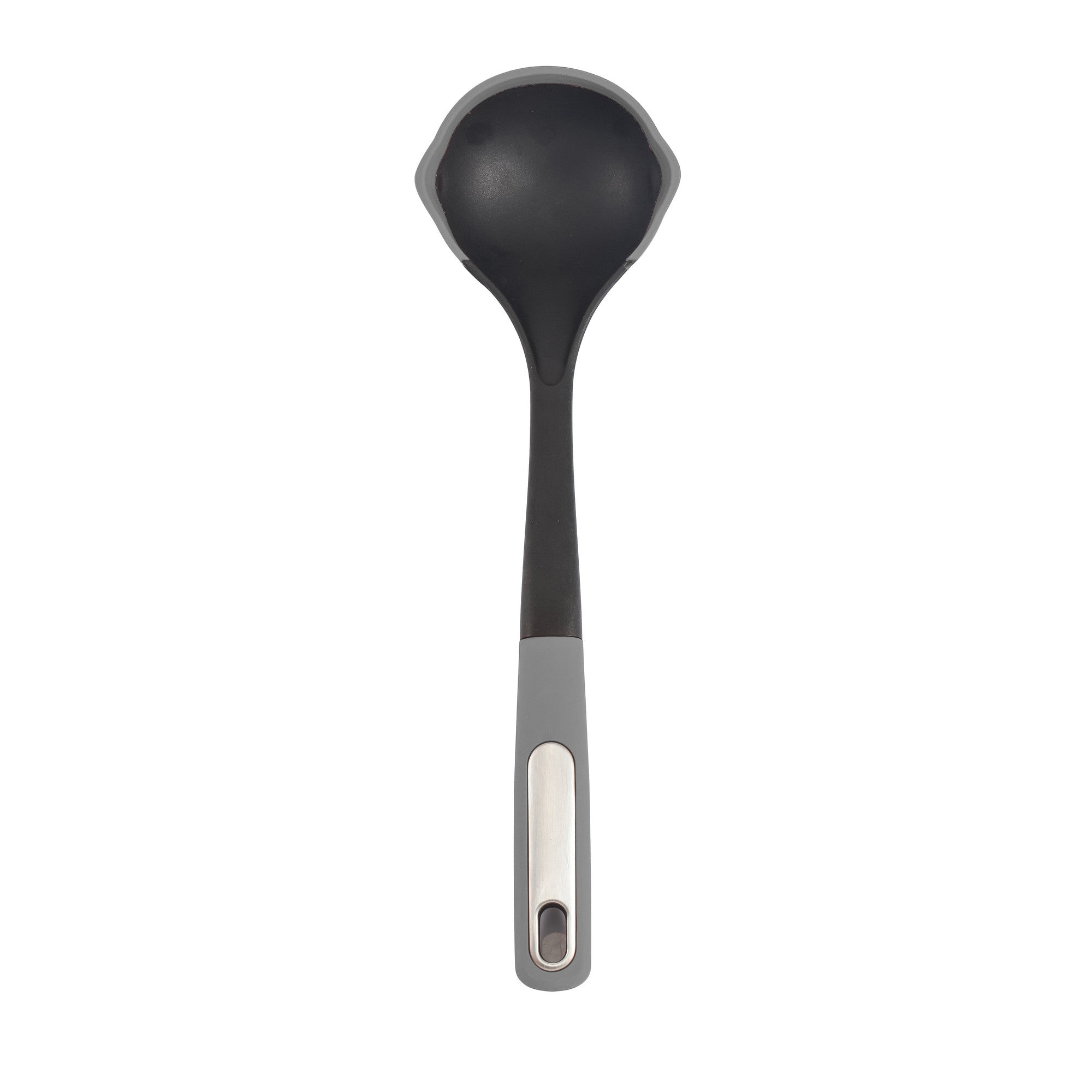 Silicone Scratch and Heat Resistance Edge Soup Ladle, Grey – Lifestyle – Dura Living