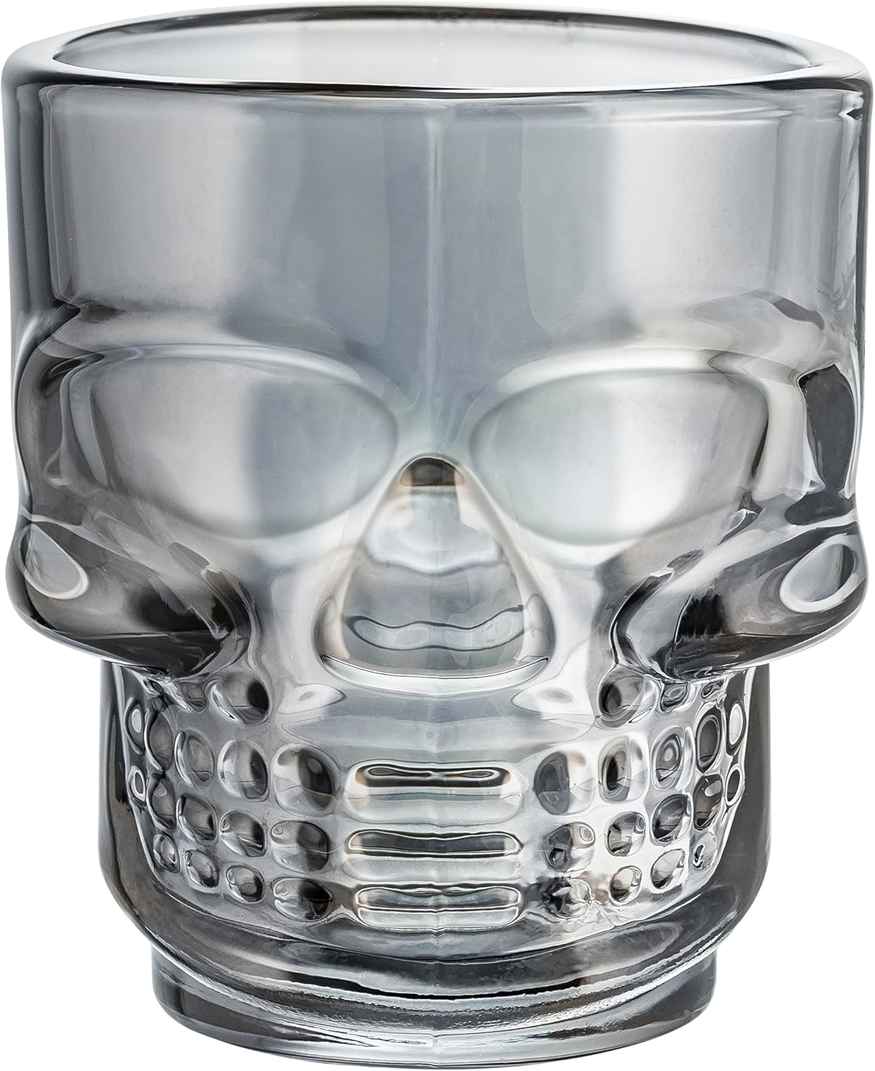 Set of 6 Skull Shot Glasses – 1.75 oz Glass Novelty Drinkware for Halloween Parties, Cocktail Bars & Home Decor