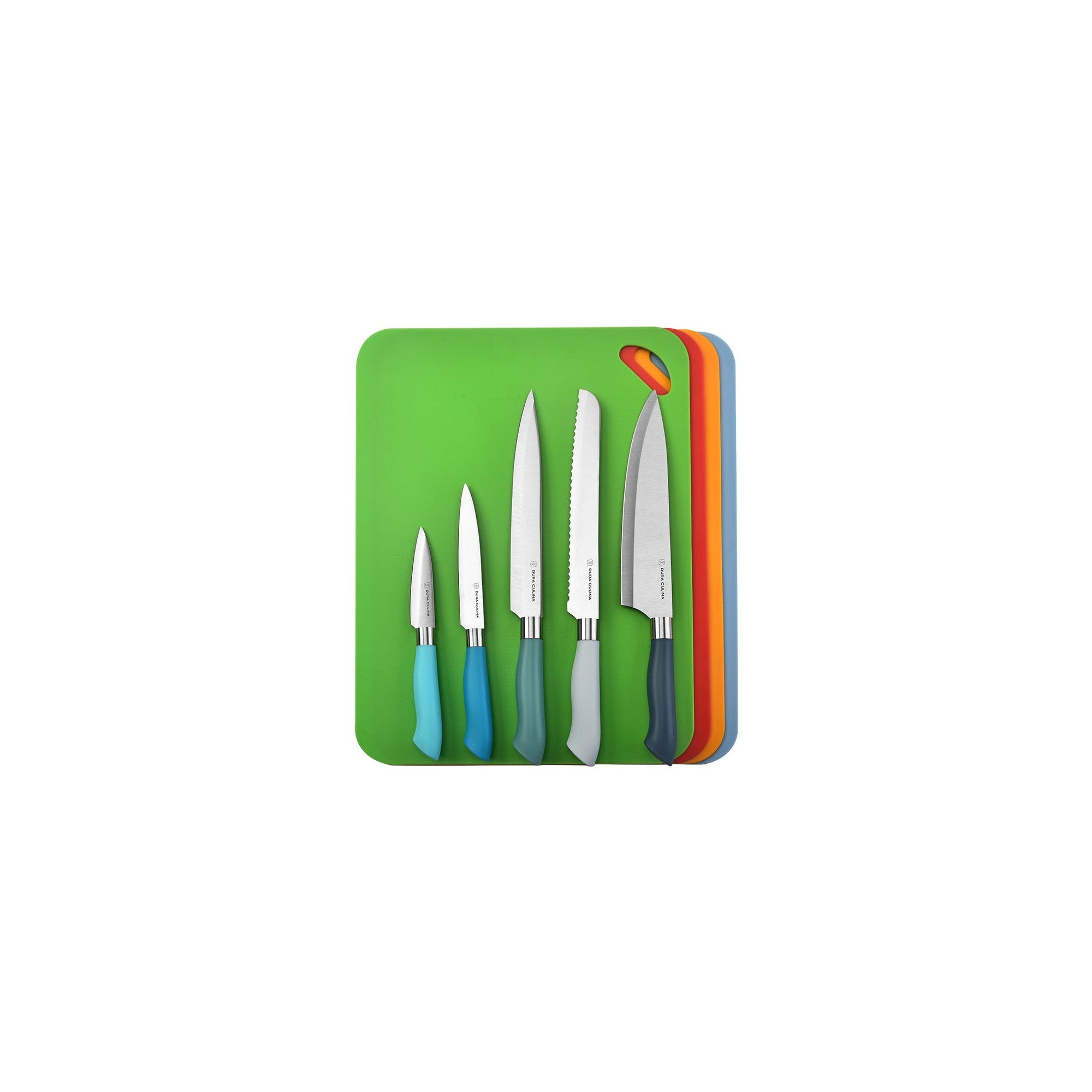 14-Piece Color-Coded Knife & Cutting Board Set – Lifestyle – Dura Living