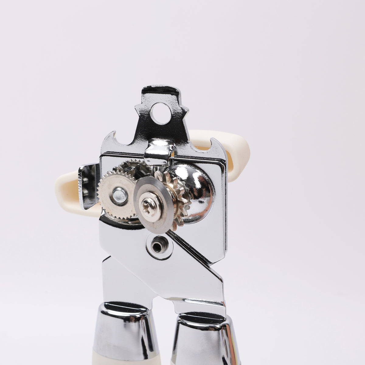Manual Can Opener and Bottle Openers, Soft Comfortable Handles, Cloud Dancer
