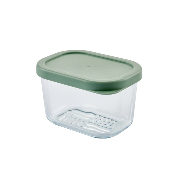 Container Culture 6-Piece Airtight Glass Food Storage Containers with Lids, 3 x 10.5oz - Soft Sage