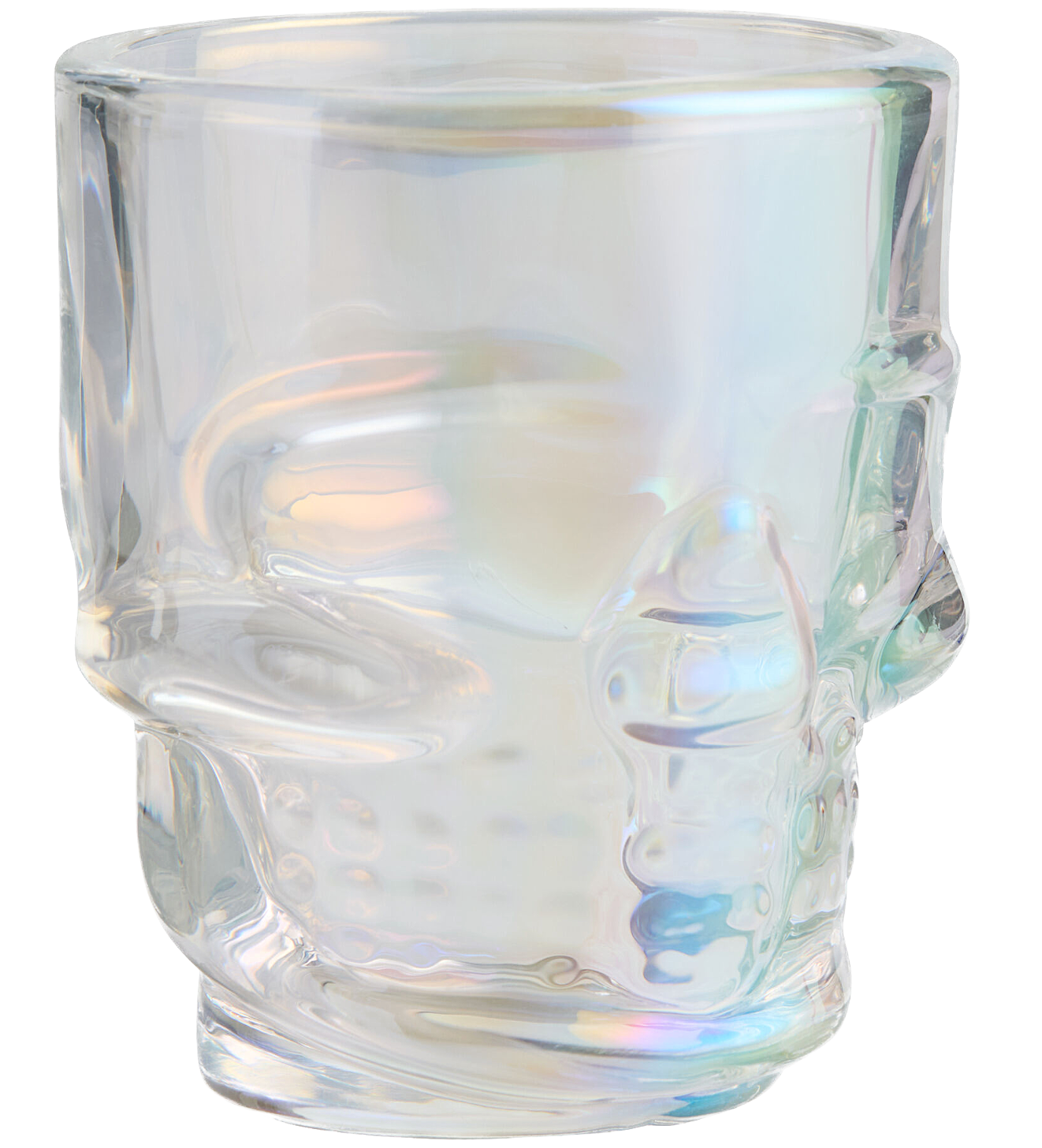 Set of 6 Skull Shot Glasses – 1.75 oz Glass Novelty Drinkware for Halloween Parties, Cocktail Bars & Home Decor