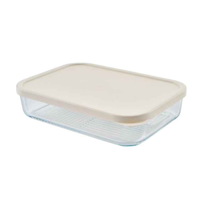 Container Culture 6-Piece Airtight Glass Food Storage Set with Lids, 25.35oz & 40.57oz Mixed Sizes - Vanilla Mist
