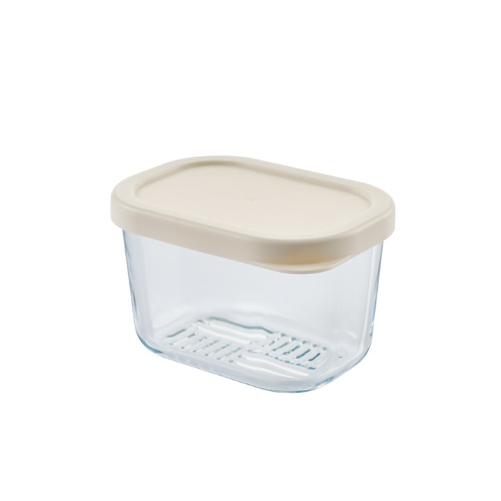 Container Culture 6-Piece Airtight Glass Food Storage Containers with Lids, 3 x 10.5oz - Vanilla Mist