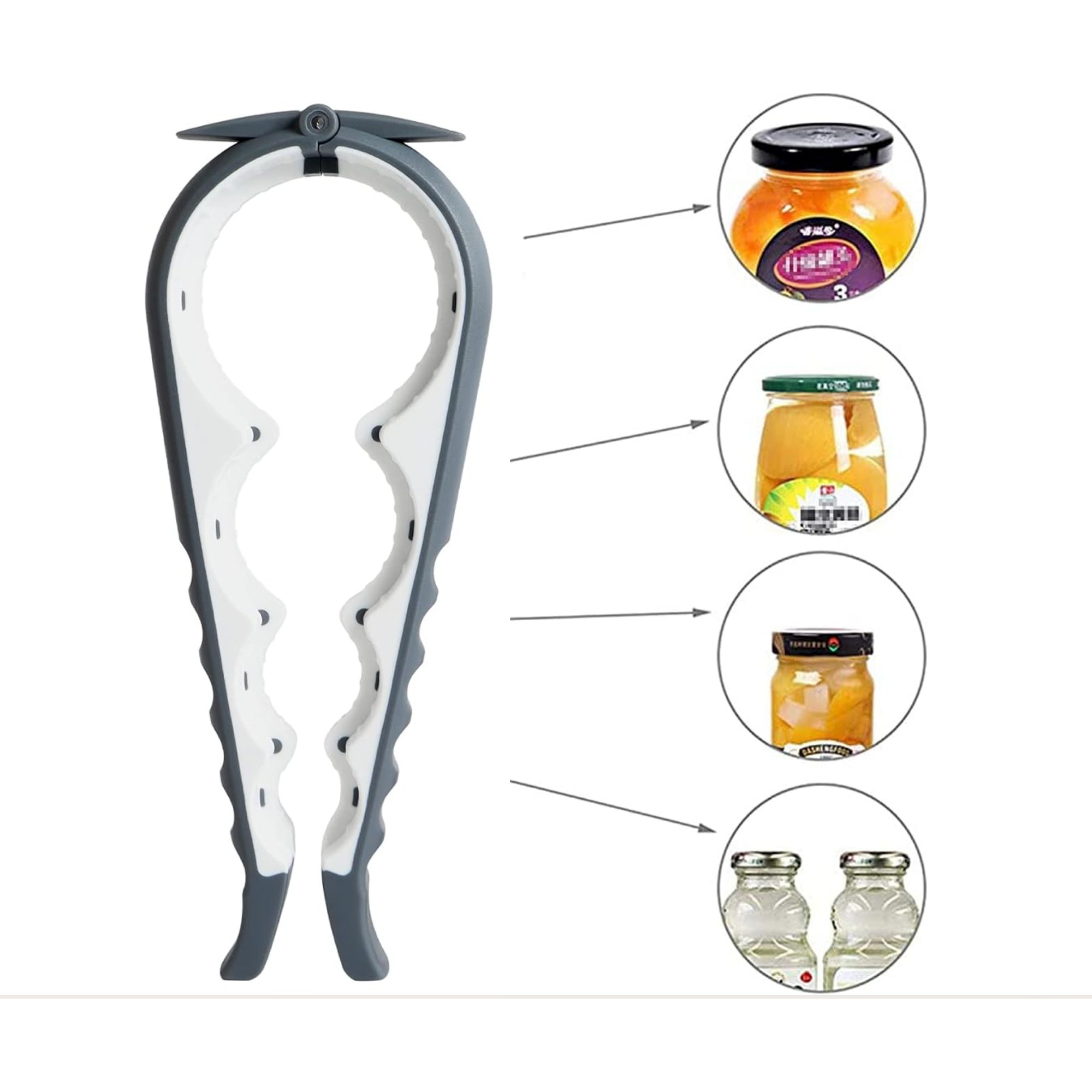 UNIVERSAL BOTTLE AND JAR OPENER SET- GREY – Detail – Dura Living