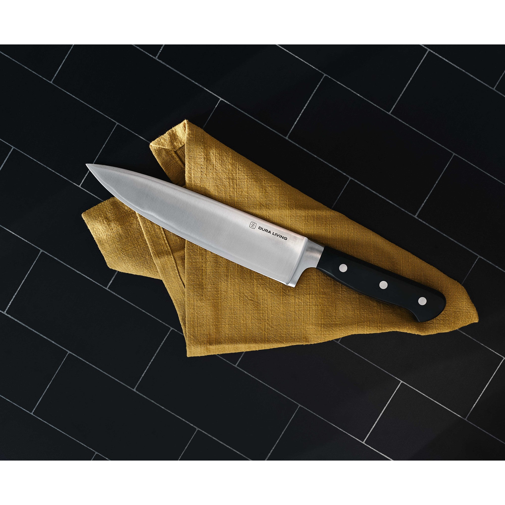 Superior 3-Piece Kitchen Knife Set- Black – Detail – Dura Living