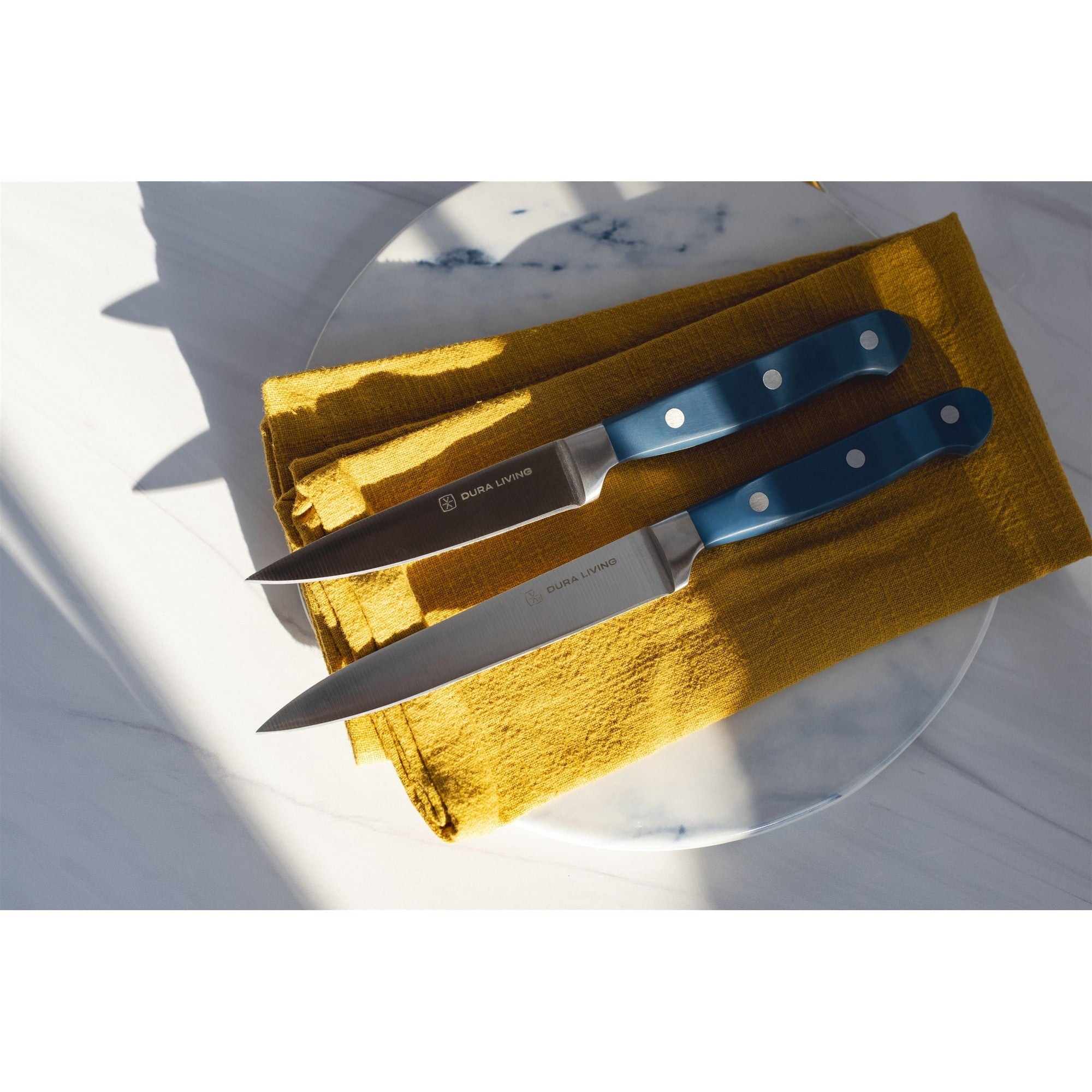 Superior 2-Piece Kitchen Knife Set - Royal Blue – Packaging – Dura Living