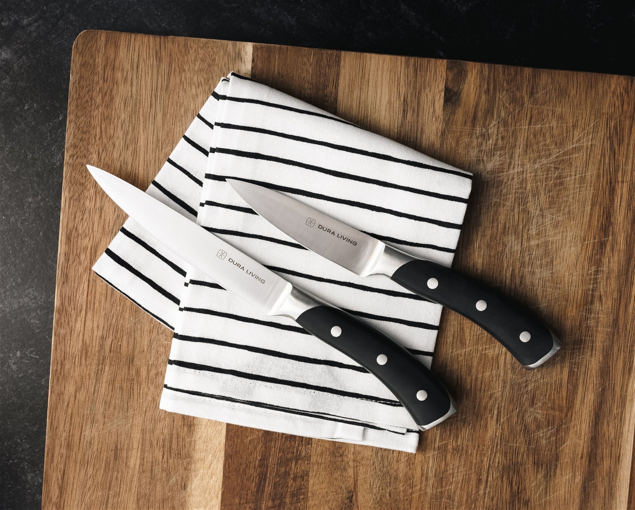 Elite 2-Piece Kitchen Knife Set - Black