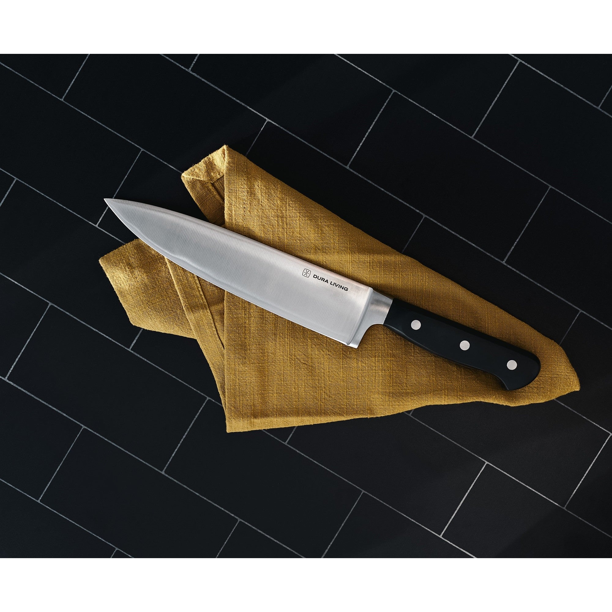 Superior 8 inch Chef Knife - Black – Lifestyle – Dura Living