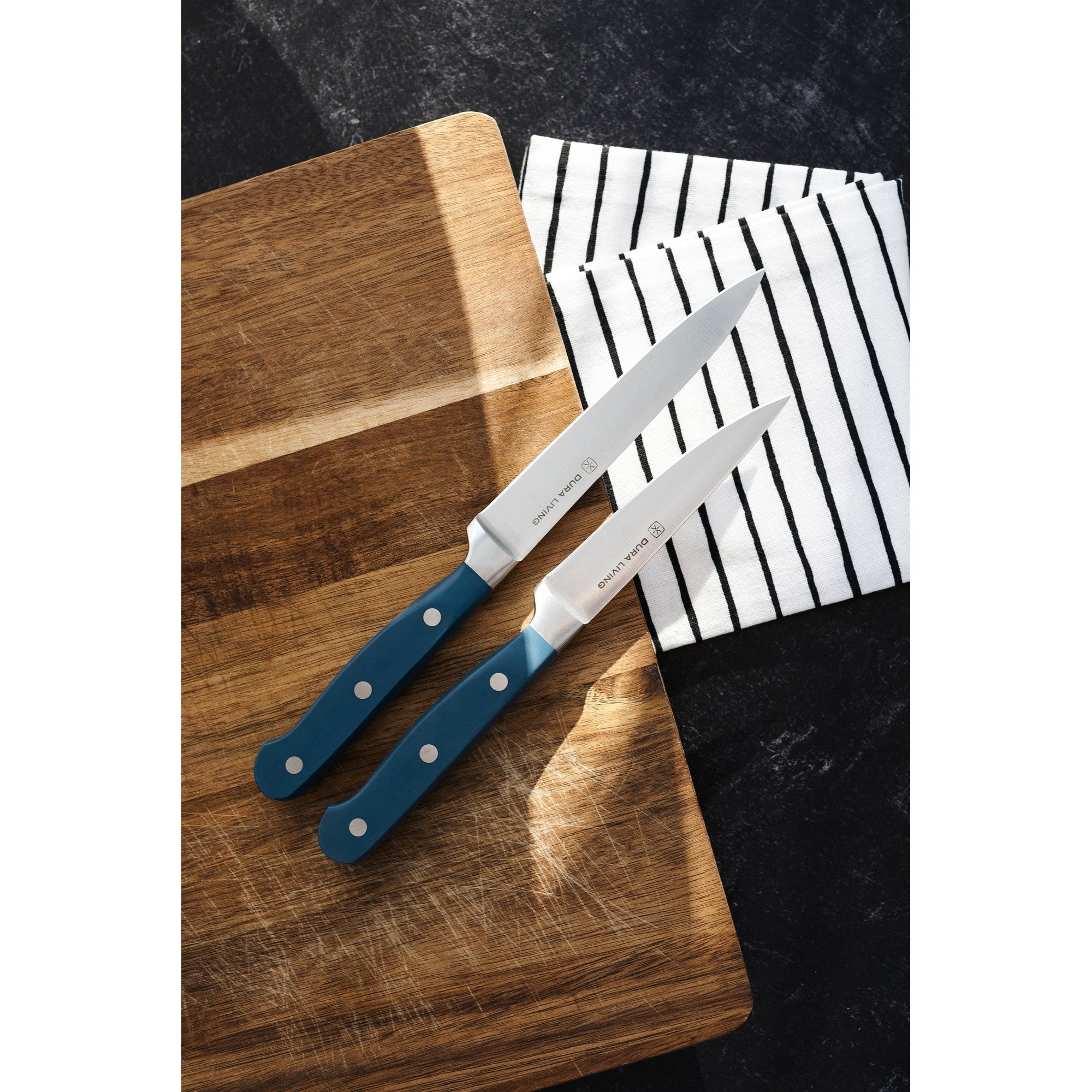 Superior 2-Piece Kitchen Knife Set - Royal Blue – Detail – Dura Living