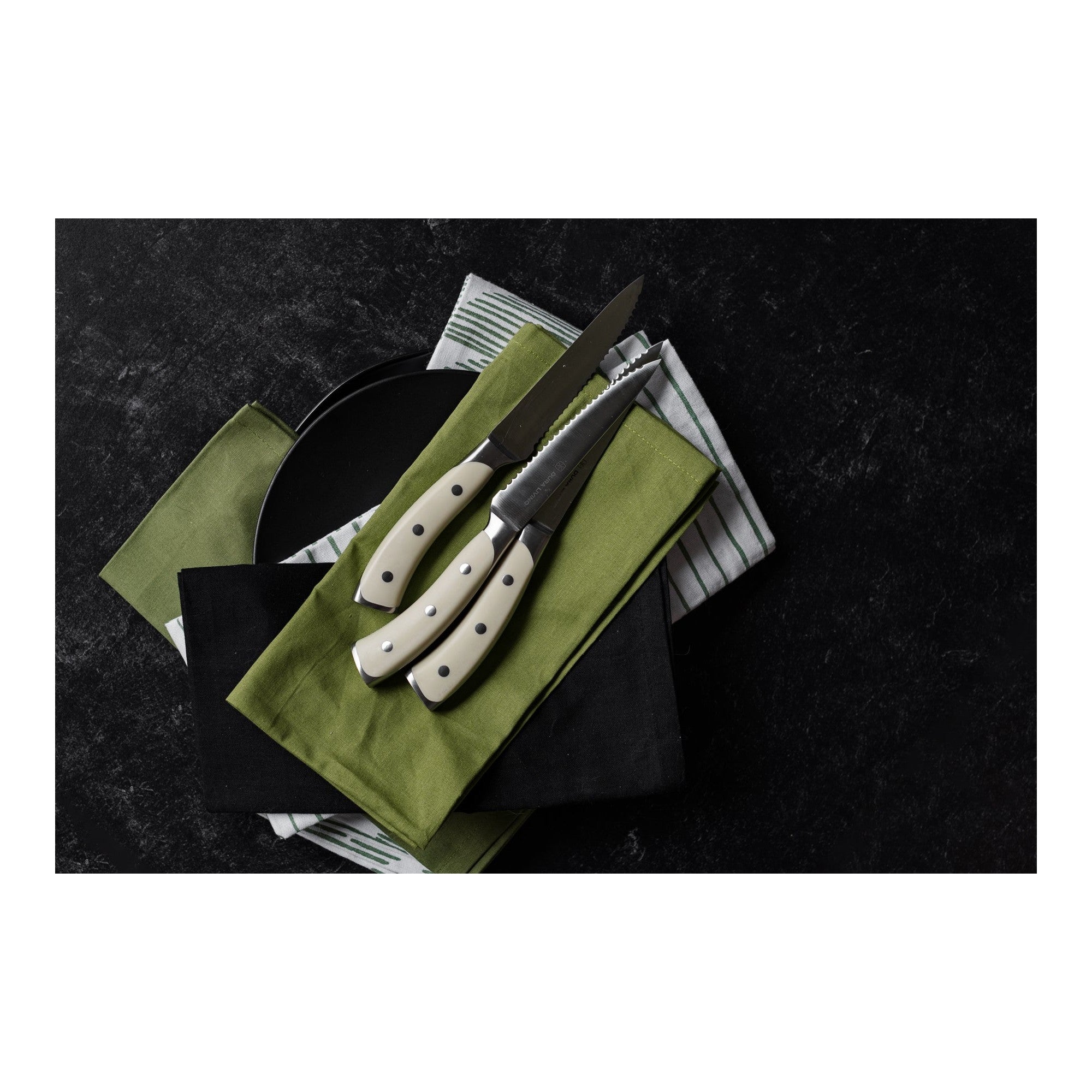 Elite Set of 8 Steak Knives - Cream – Lifestyle – Dura Living