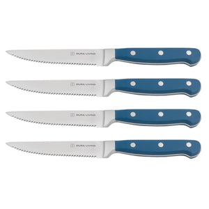Superior Set of 4 Steak Knives - Royal Blue