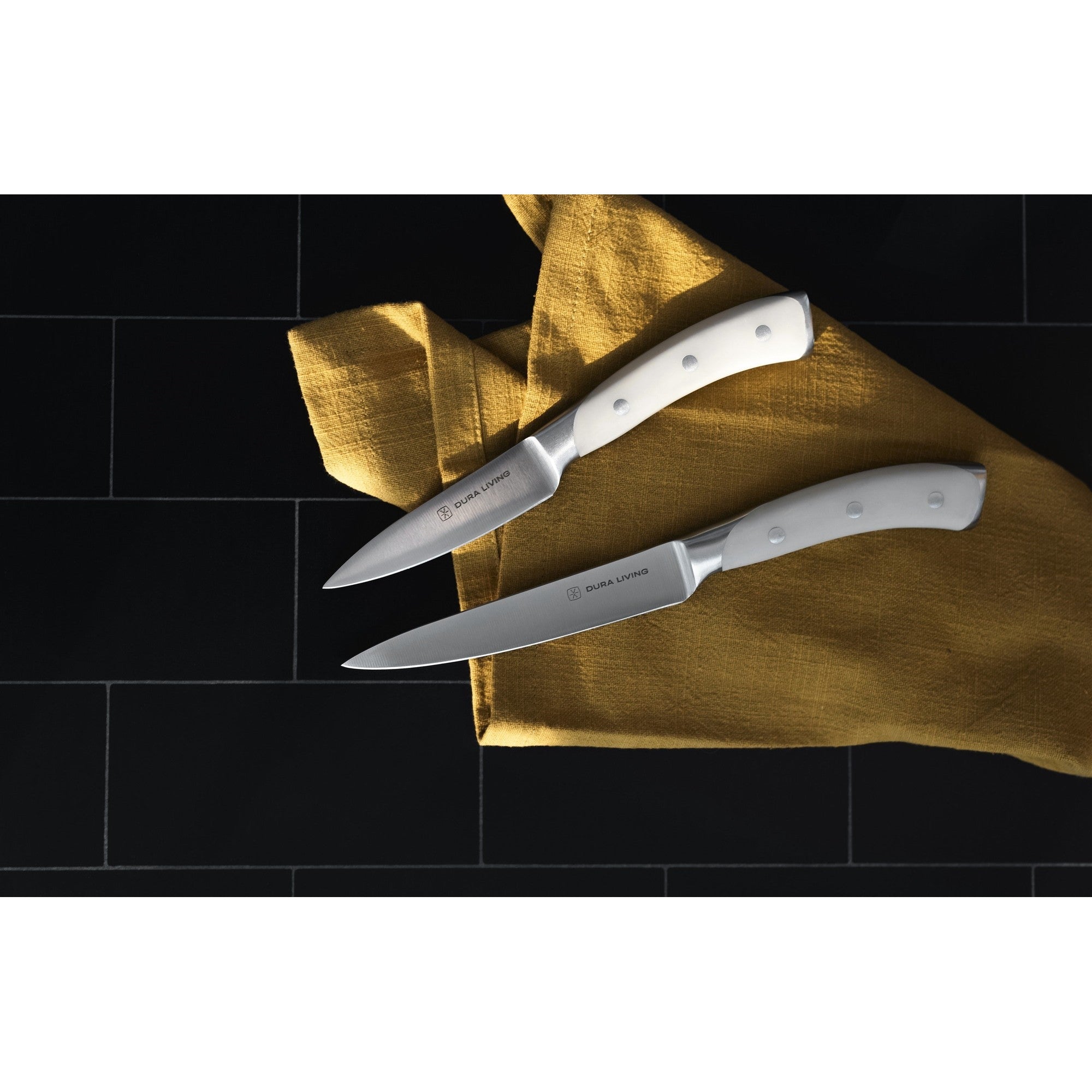 Elite 2-Piece Kitchen Knife Set - Cream – Lifestyle – Dura Living