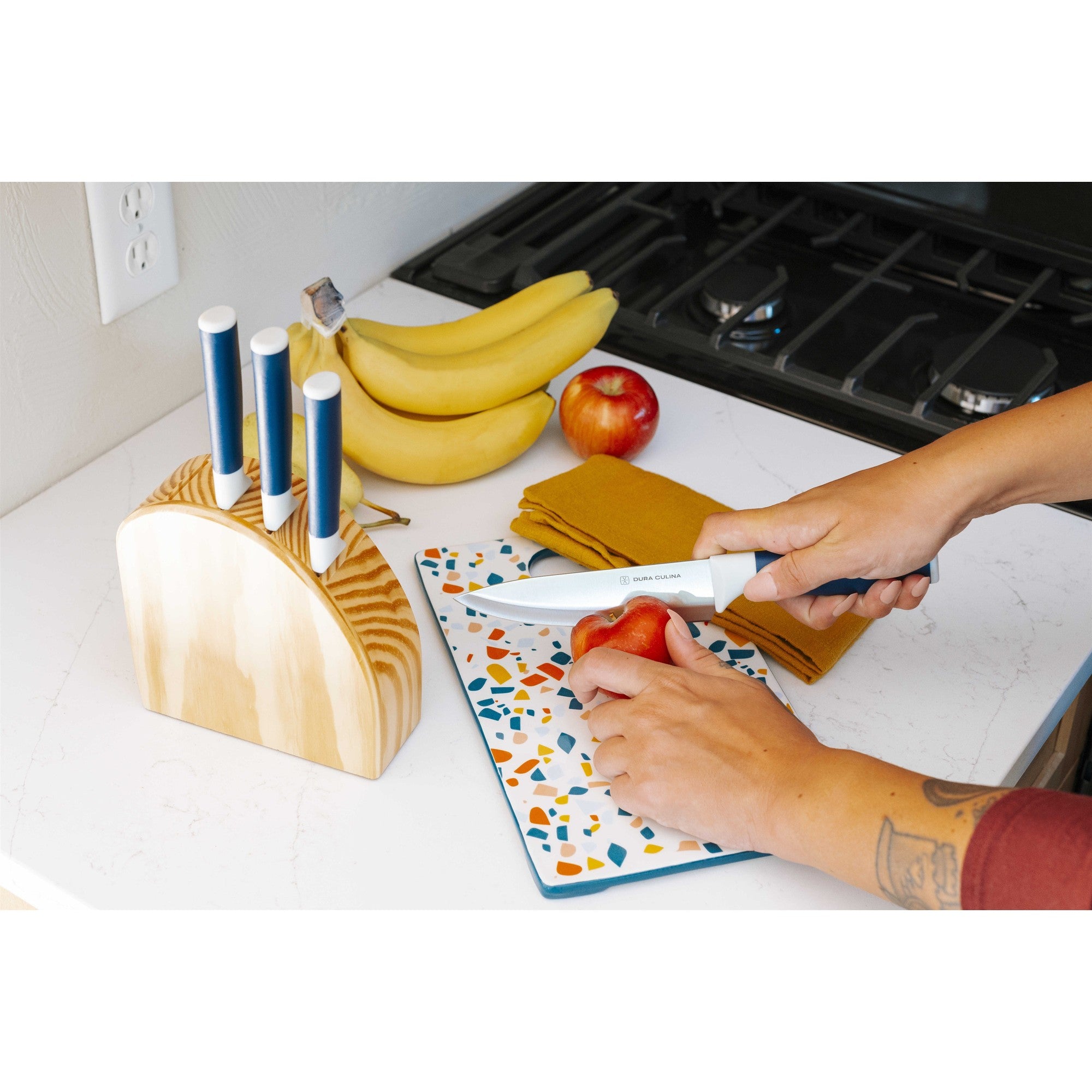 DUO-GRIP 5 Piece Kitchen Knife Starter Set – Full Set – Dura Living
