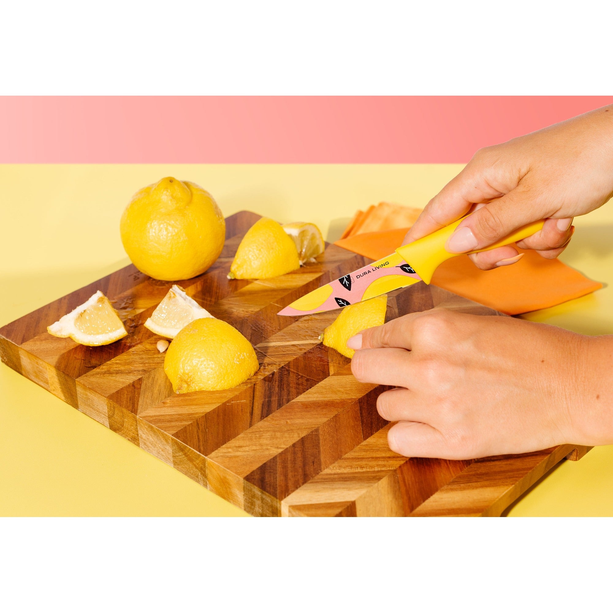 2-Piece Printed Kitchen Knife Set-Multi Color – Packaging – Dura Living