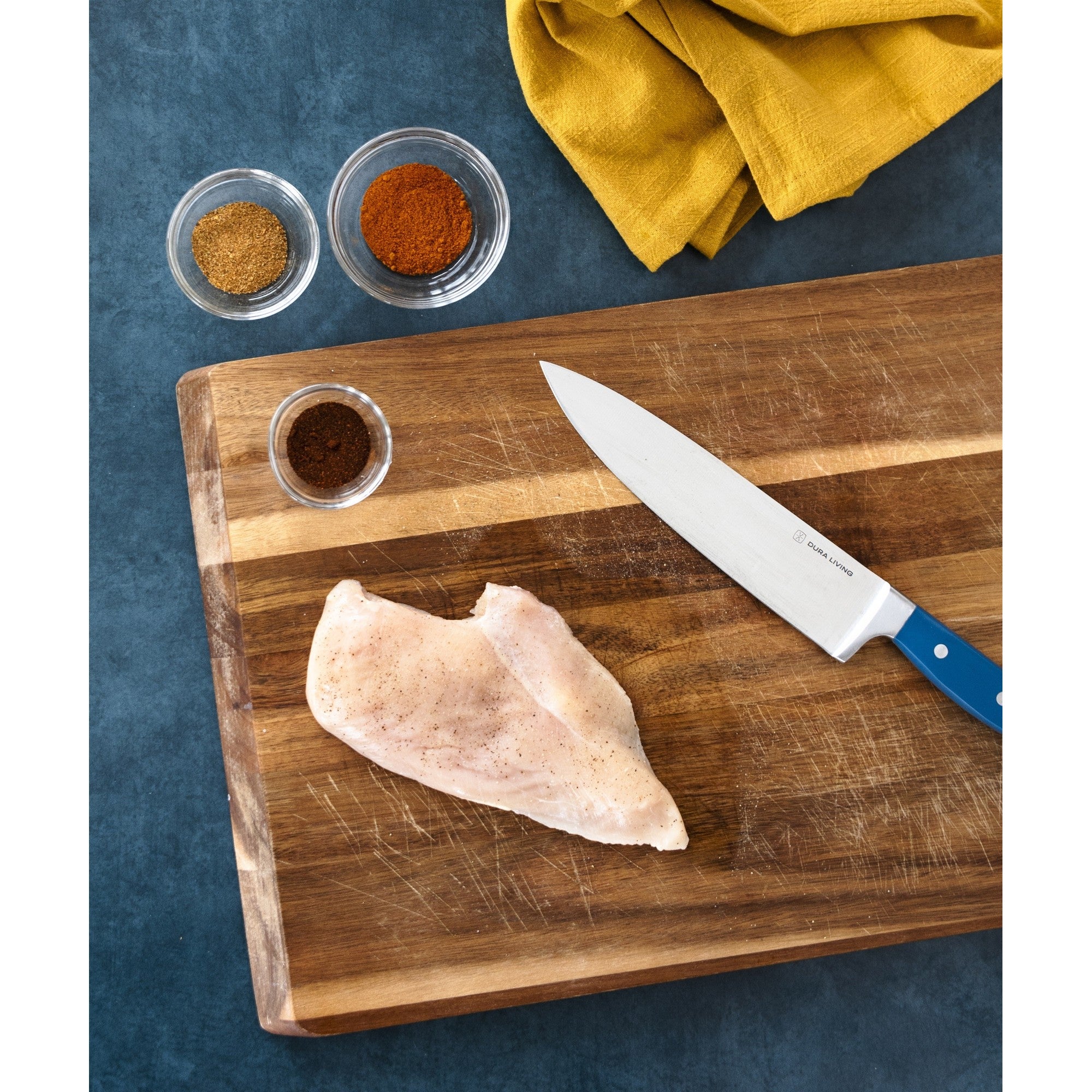 Superior 8 inch Chef Knife - Royal Blue – Full Set – Dura Living