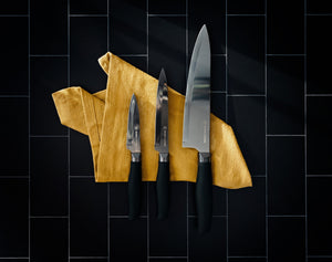 Titan 12 Piece Kitchen Knife Set - Black