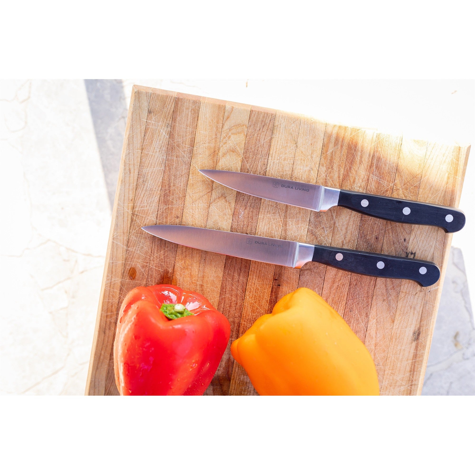 Superior 2-Piece Kitchen Knife Set - Black – Detail – Dura Living