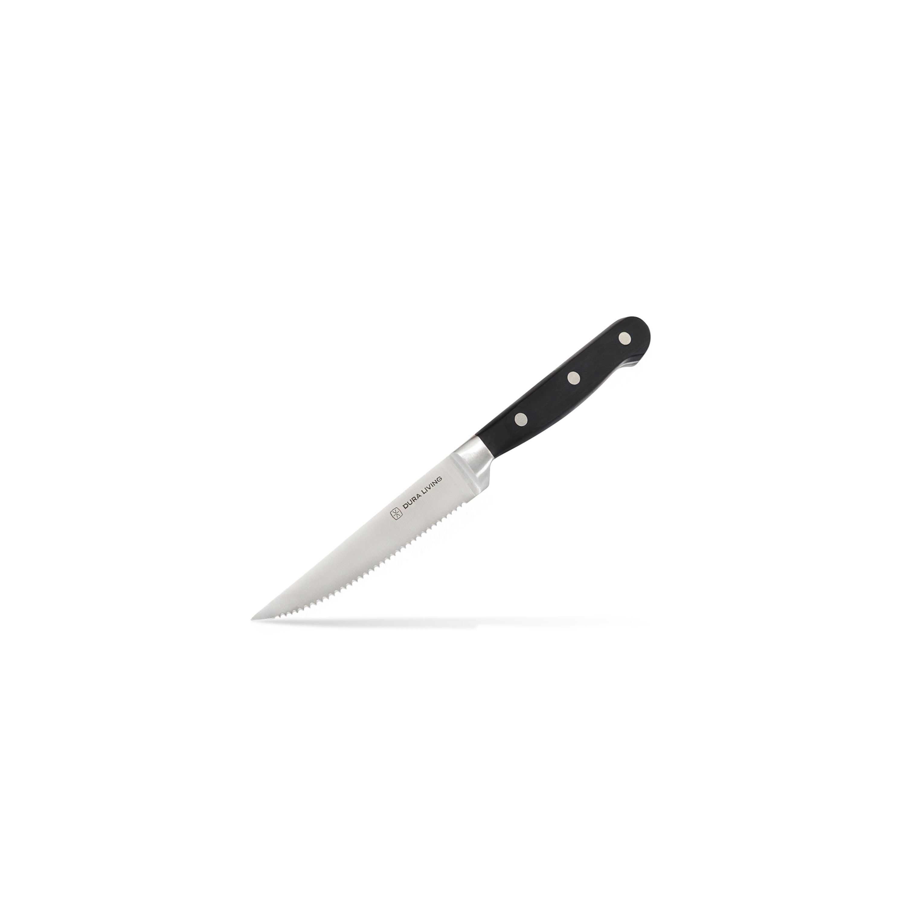 Superior Set of 4 Steak Knives - Black