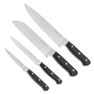 Superior 4 Piece Kitchen Knife set - Black