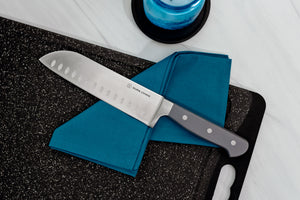 Superior 7 inch Santoku Knife - Gray