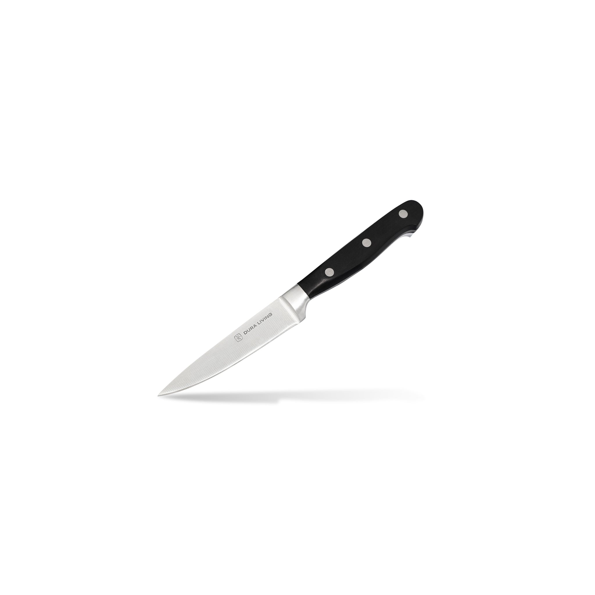  DURA LIVING Paring Knife, 3.5 Inch Professional Cook's Kitchen  Knife, German High Carbon Stainless Steel Ultra Sharp Knife, Multi-Purpose  Small Kitchen Knives, Black Knife: Home & Kitchen
