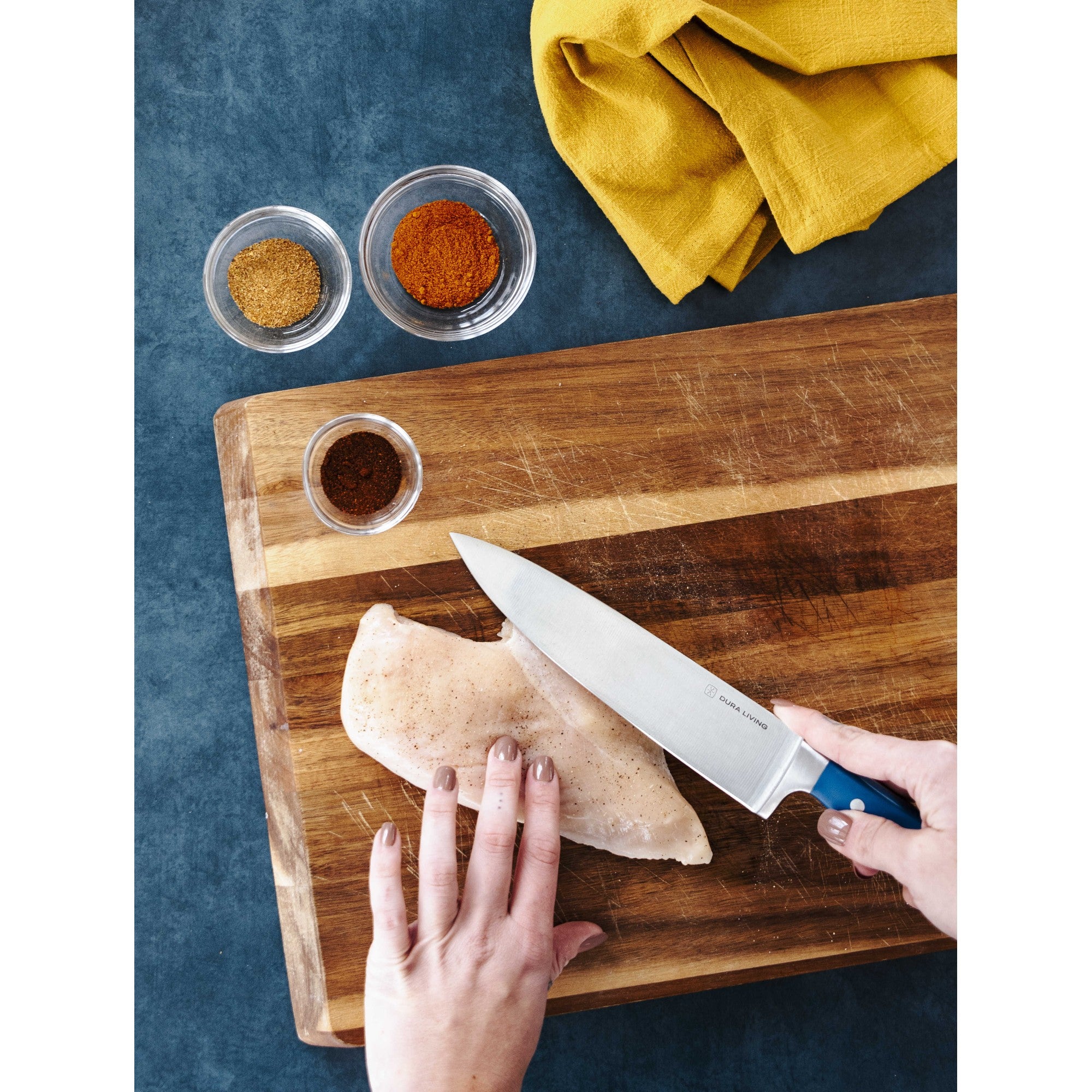 Superior 4 Piece Kitchen Knife set - Royal Blue – Full Set – Dura Living