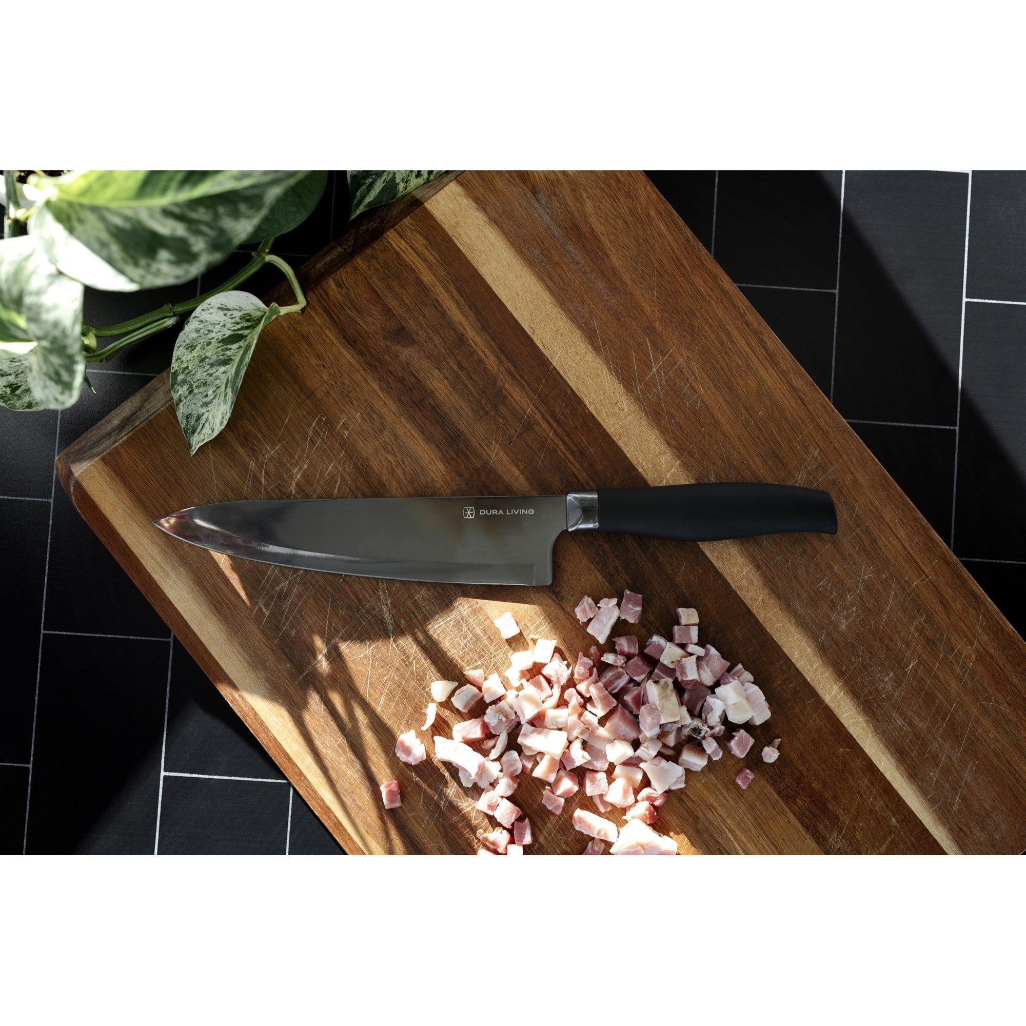 Titan 8 inch Chef Knife - Black – Detail – Dura Living